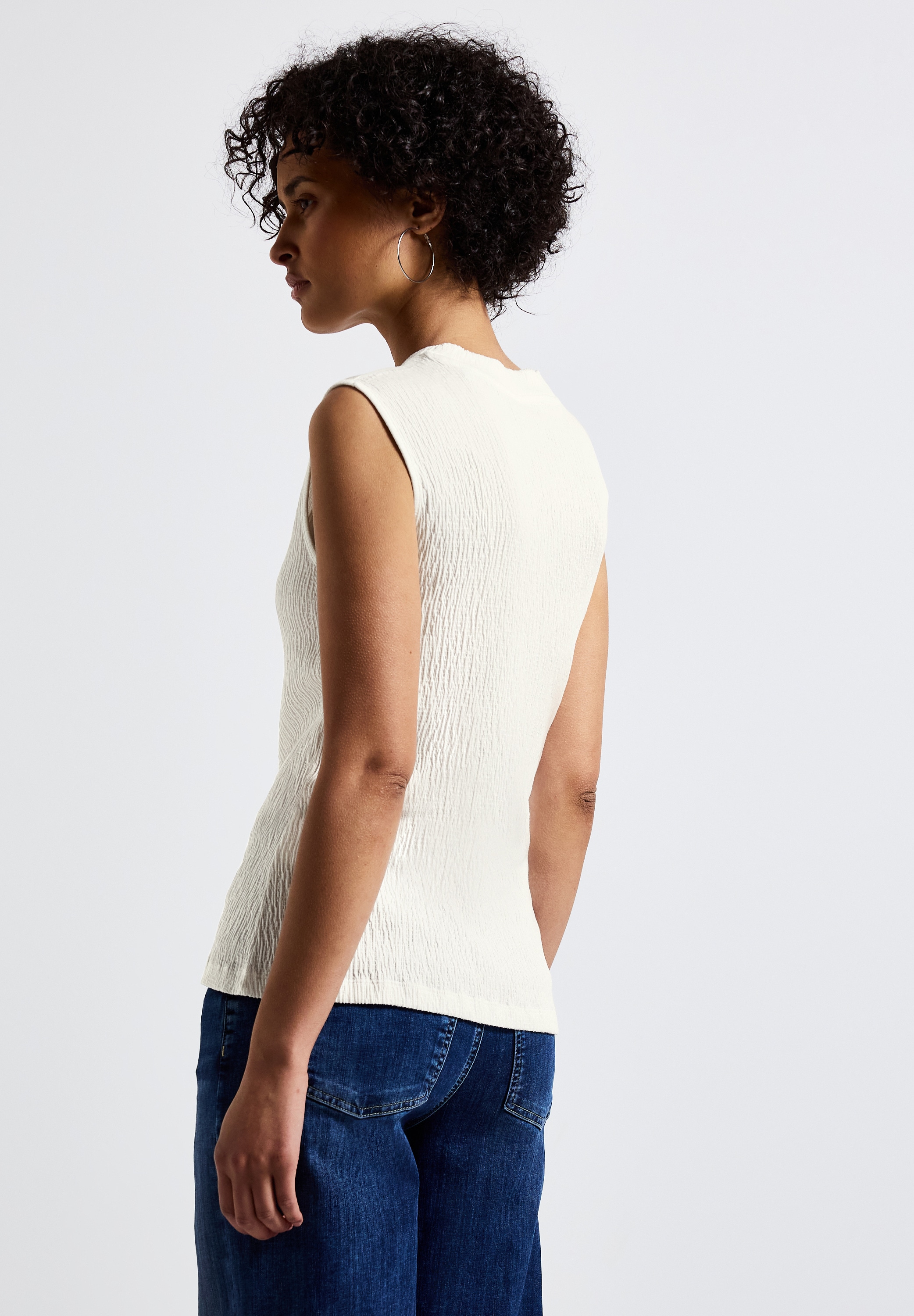 STREET ONE Stehkragenshirt, soft und weich