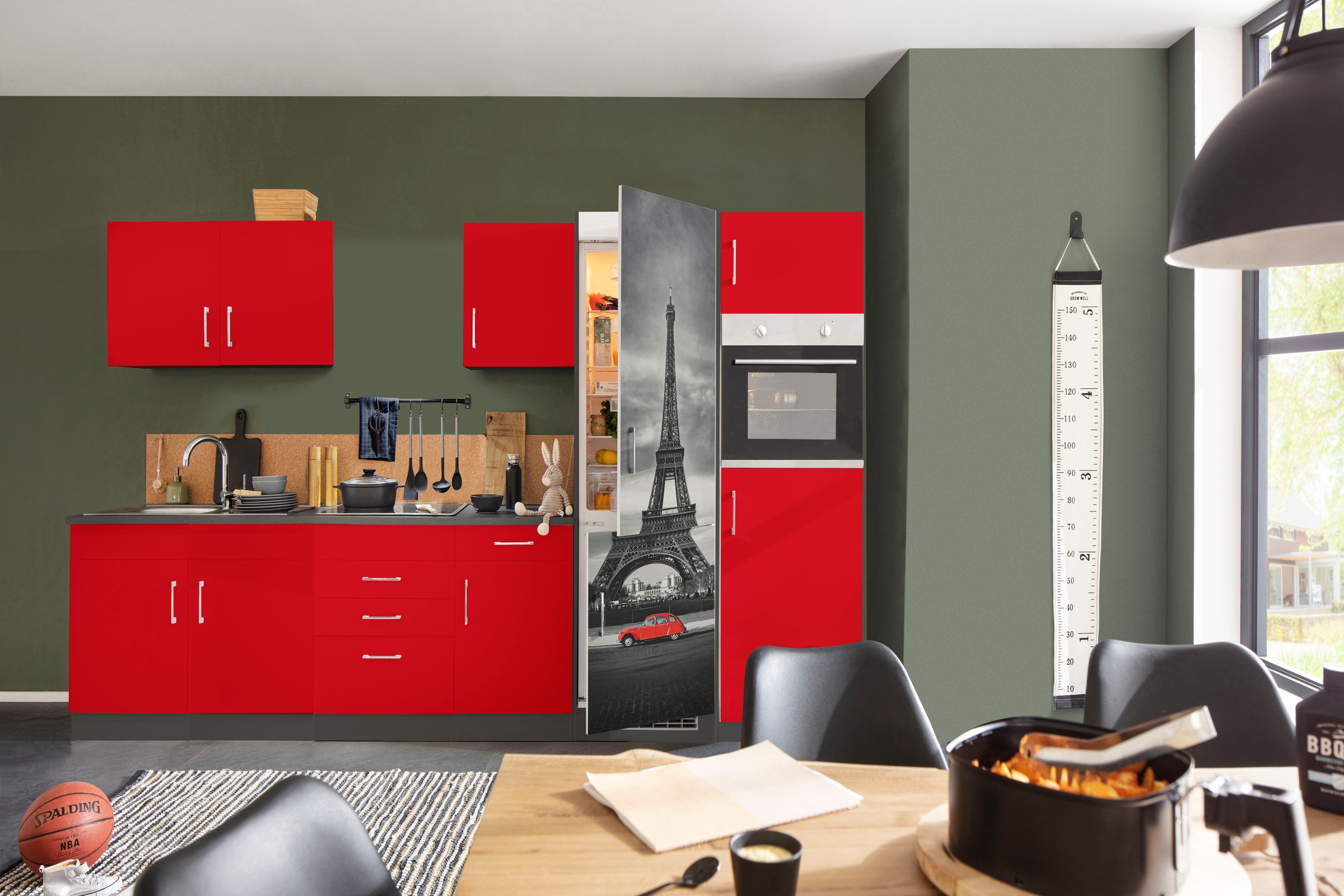 KOCHSTATION Küchenzeile "KS-Paris – Küchen mit einzigartigen Fotomotiven au günstig online kaufen