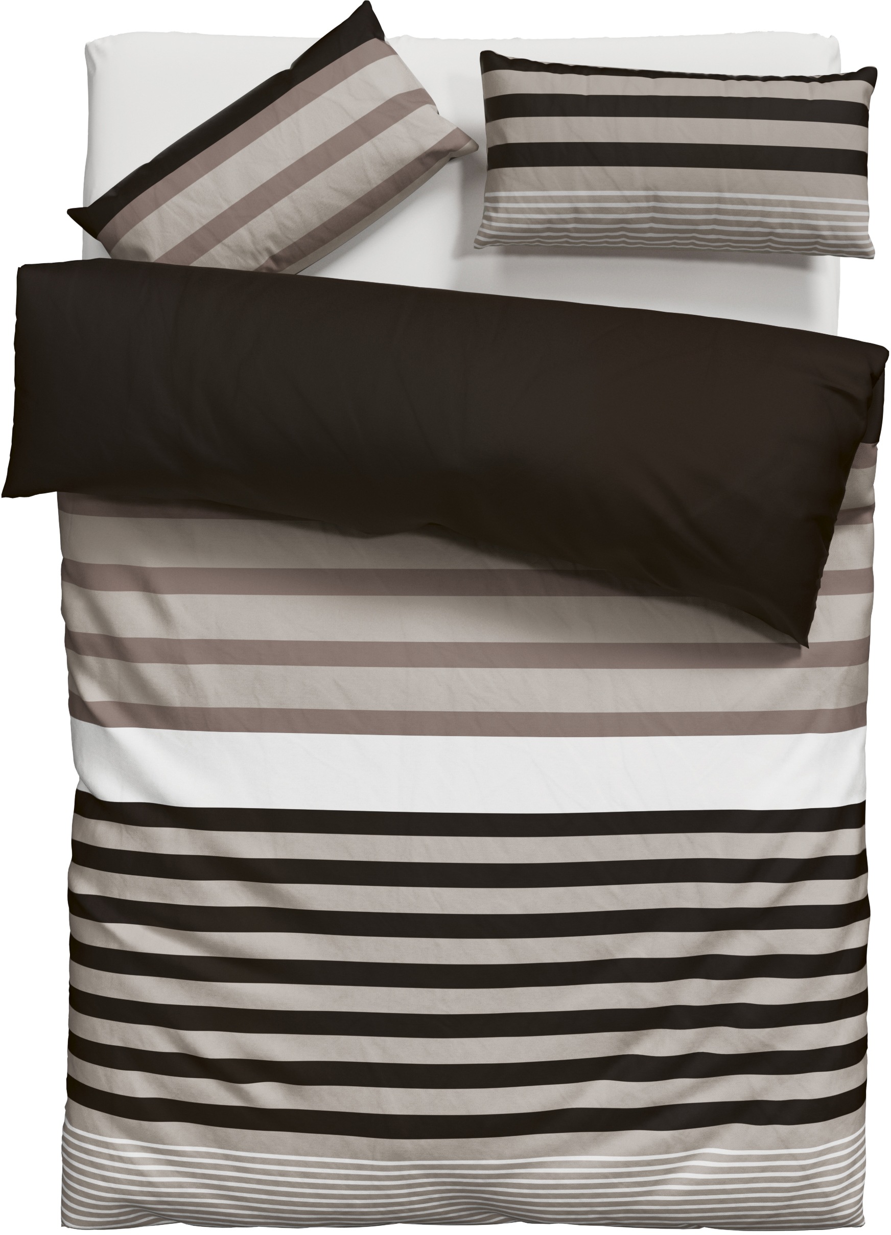 H.I.S Bettwäsche "Majoran" 2 Stk. tlg. gestreifte Bettwäsche in verschieden günstig online kaufen