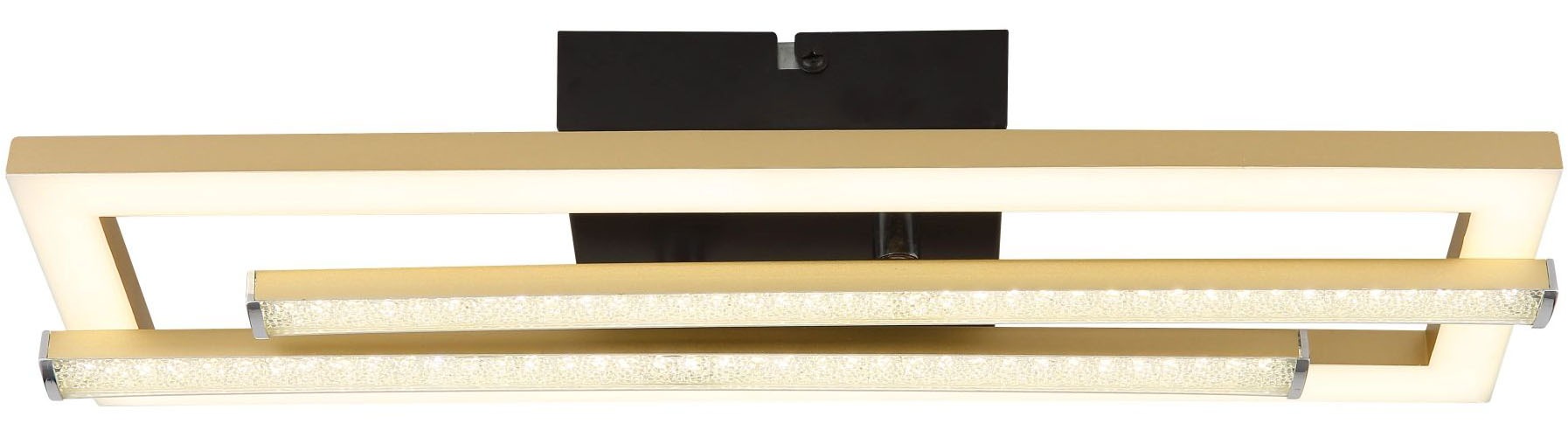 GLOBO LIGHTING LED Deckenleuchte »HIGHWAY« LED-Modul 1 Stk. Warmweiß Deckenlampe, Kristalle, beweglich, Wohnbereich, Essbereich, Flur