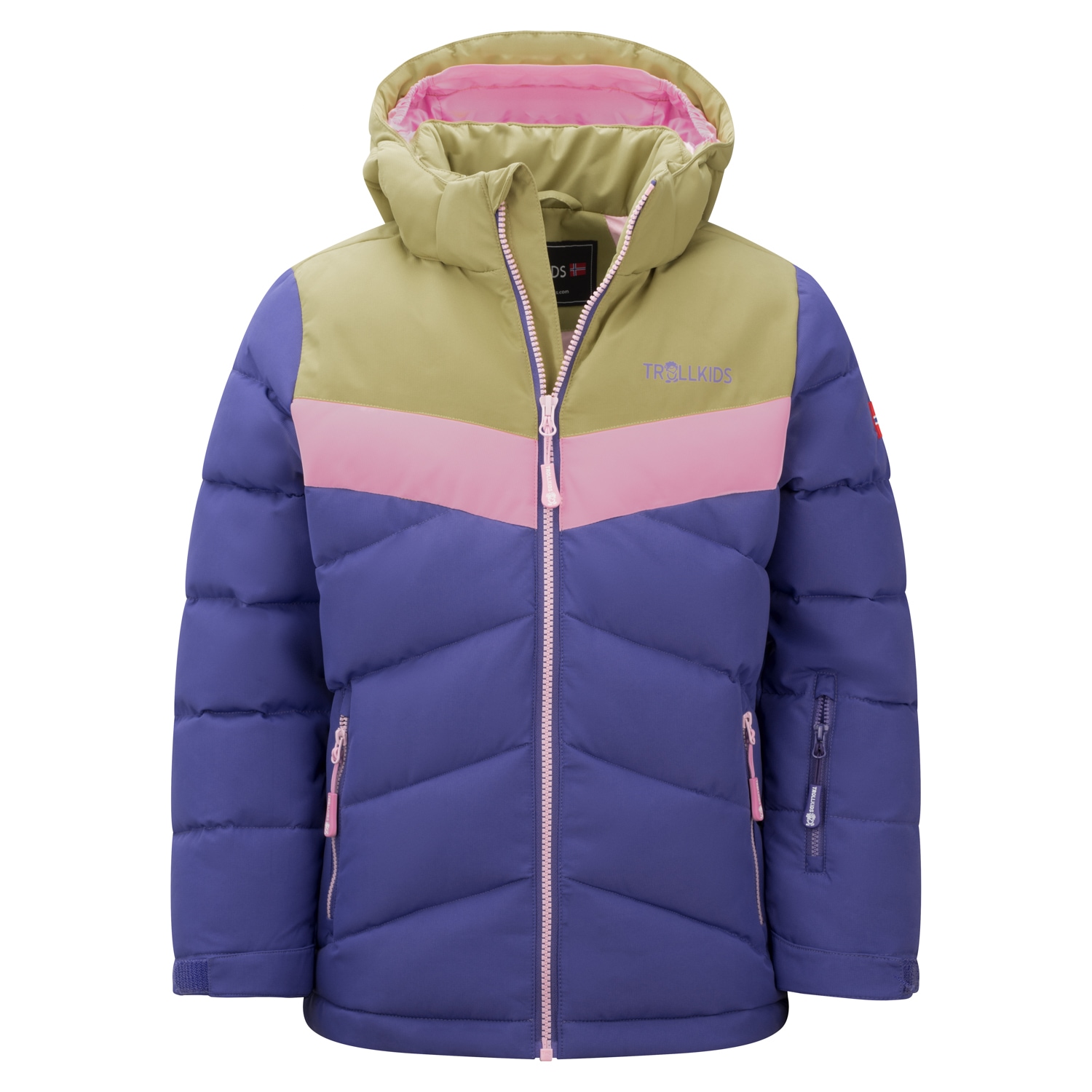 Steppjacke »GIRLS GRYLLEFJORD JACKET«, mit Kapuze