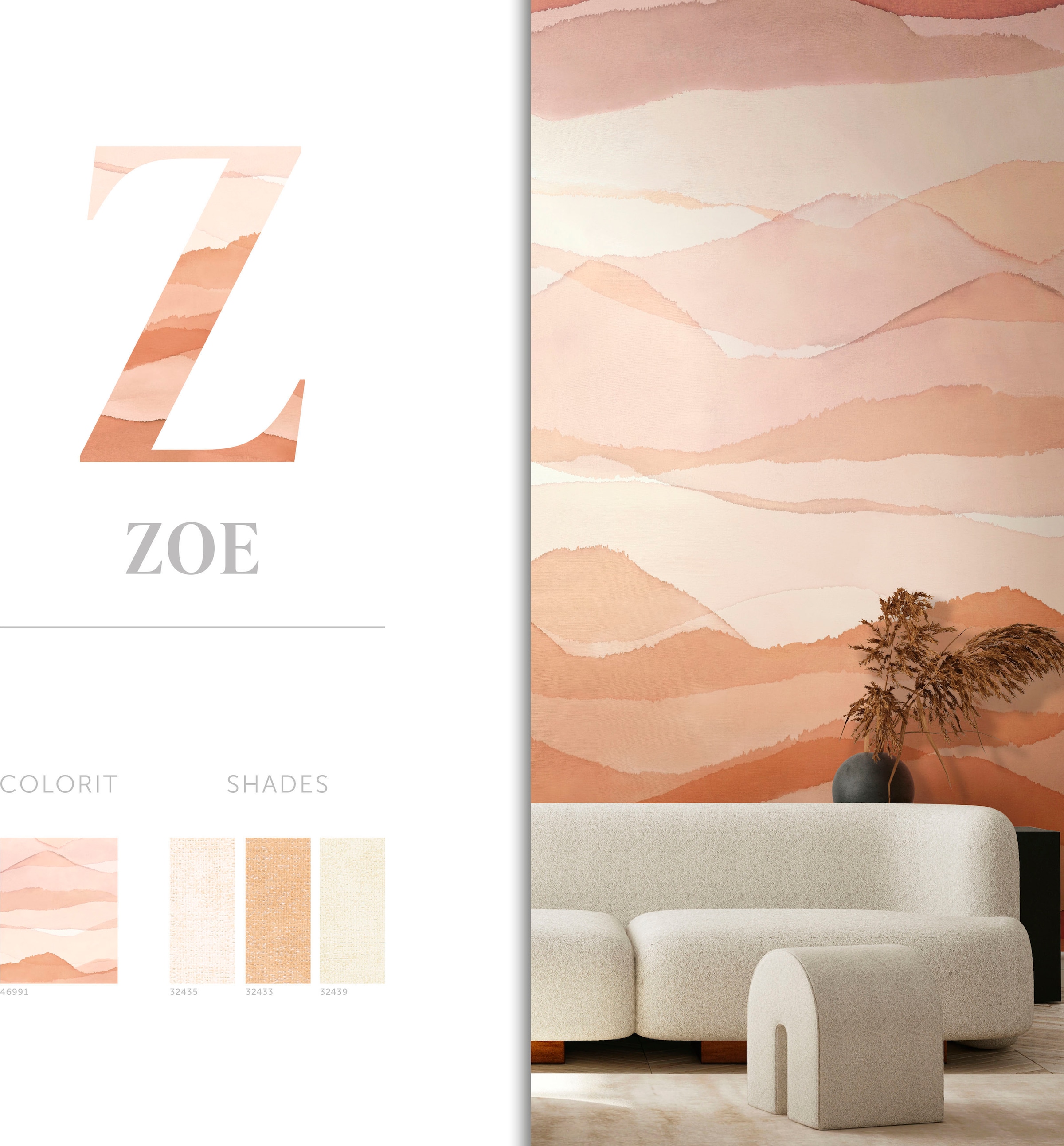 Marburg Fototapete »Zoe« matt glatt moderne Tapete für Wohnzimmer Schlafzimmer Küche