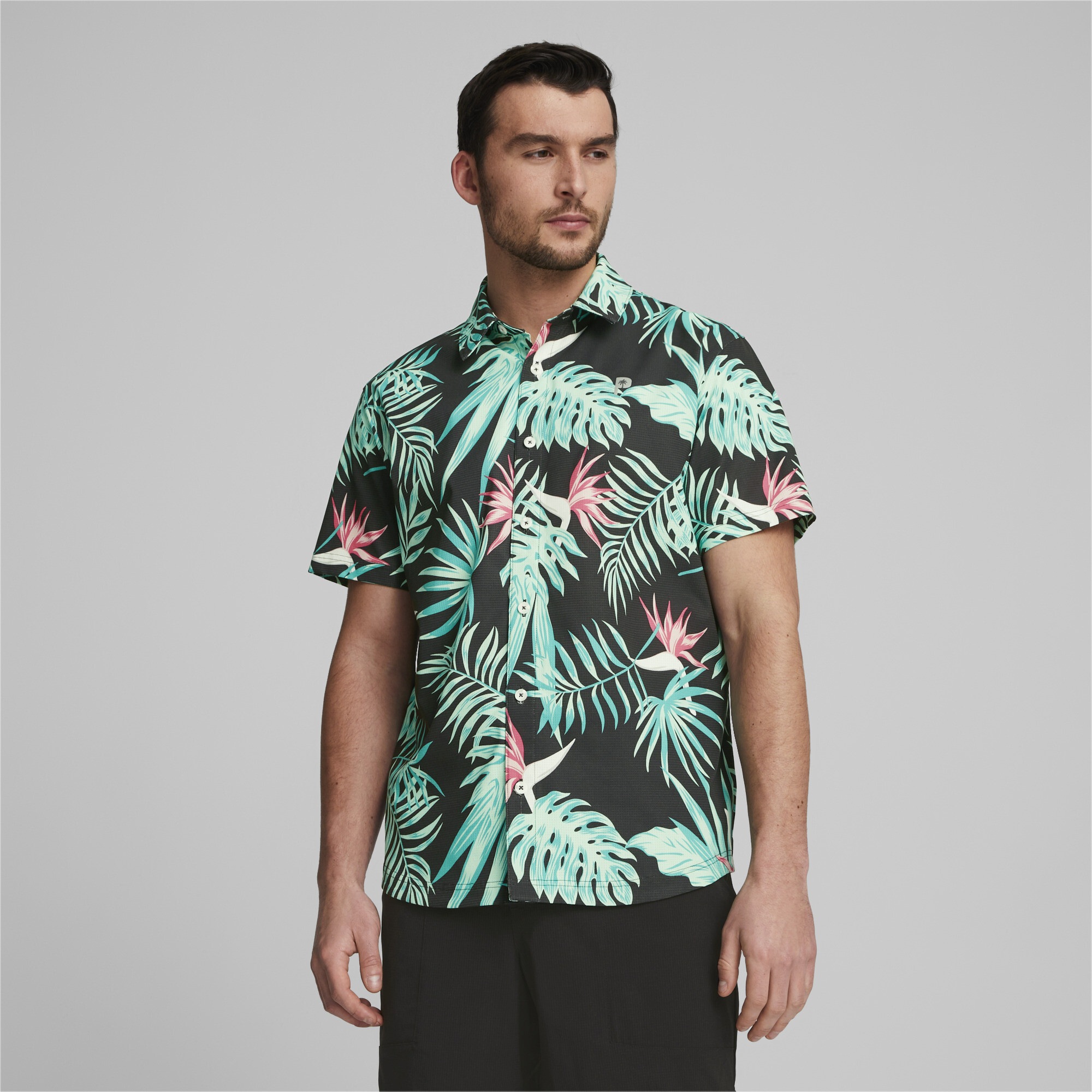 Poloshirt BAUR Crew x Paradise Tree | »PUMA Golfhemd« Palm PUMA ▷ Button-Down kaufen