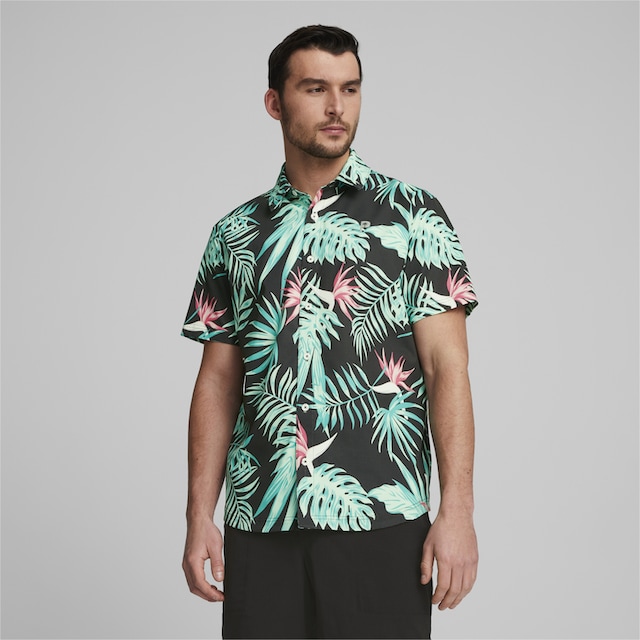 PUMA Poloshirt »PUMA x Palm Tree Crew Paradise Button-Down Golfhemd« ▷  kaufen | BAUR