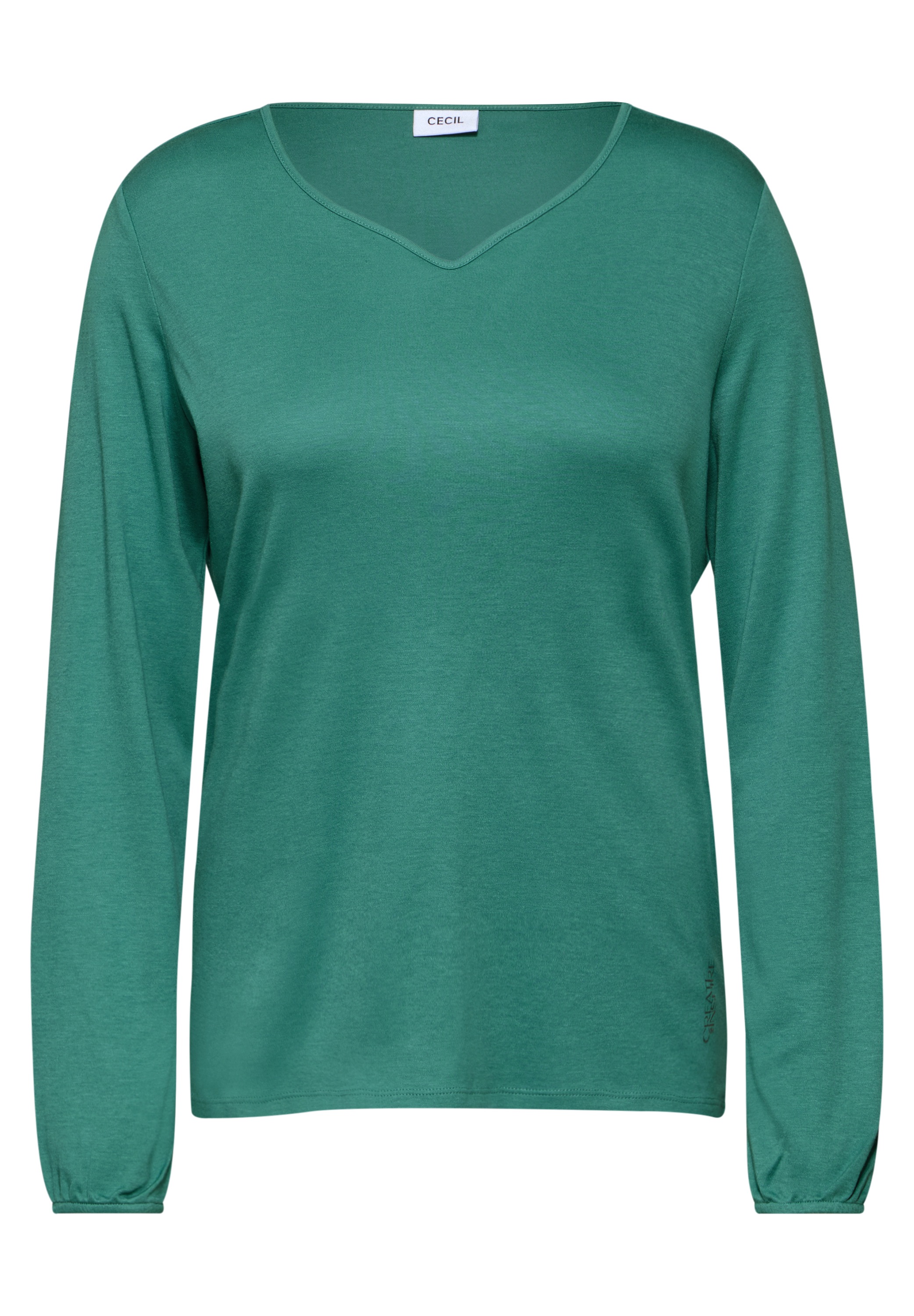 Cecil Langarmshirt, aus softem Materialmix