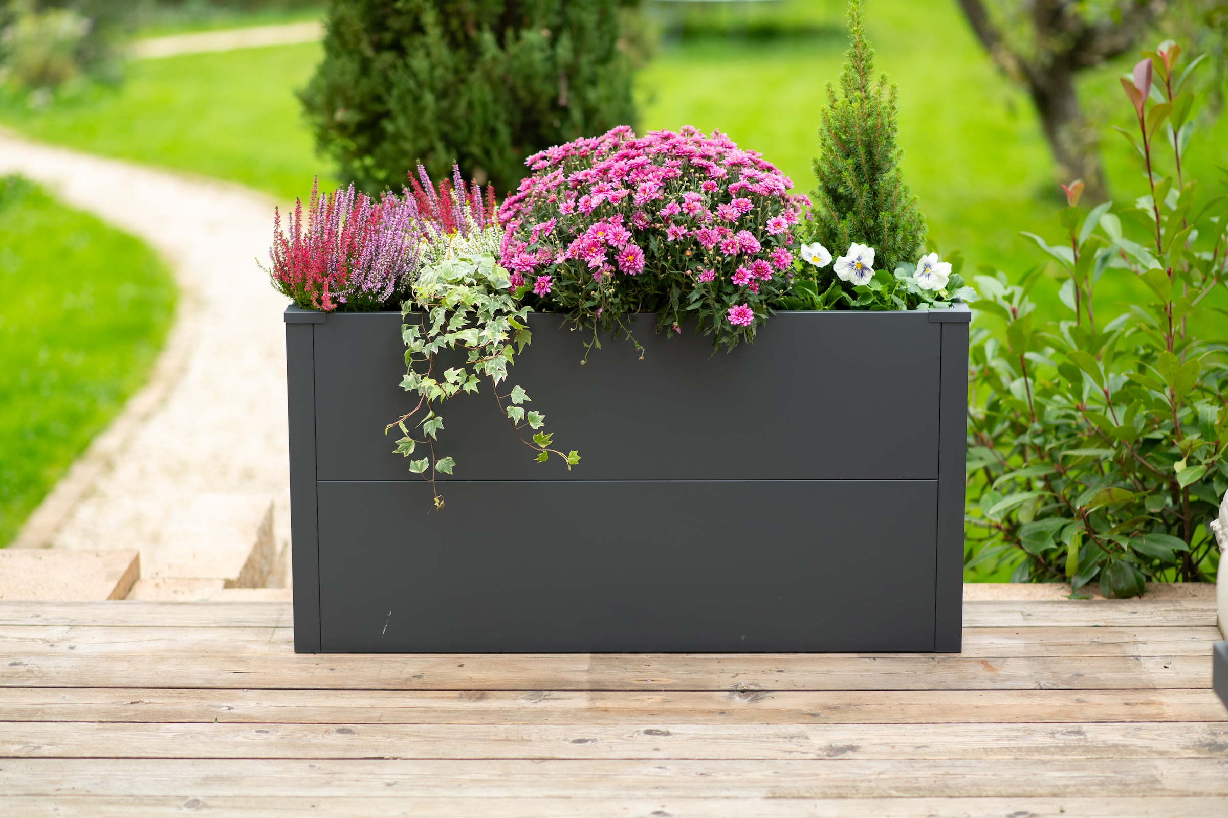 WESTMANN Pflanzkübel »Metall »Talus« in S, M, L oder XL« Anthrazit , in verschiedenen Größen erhältlich