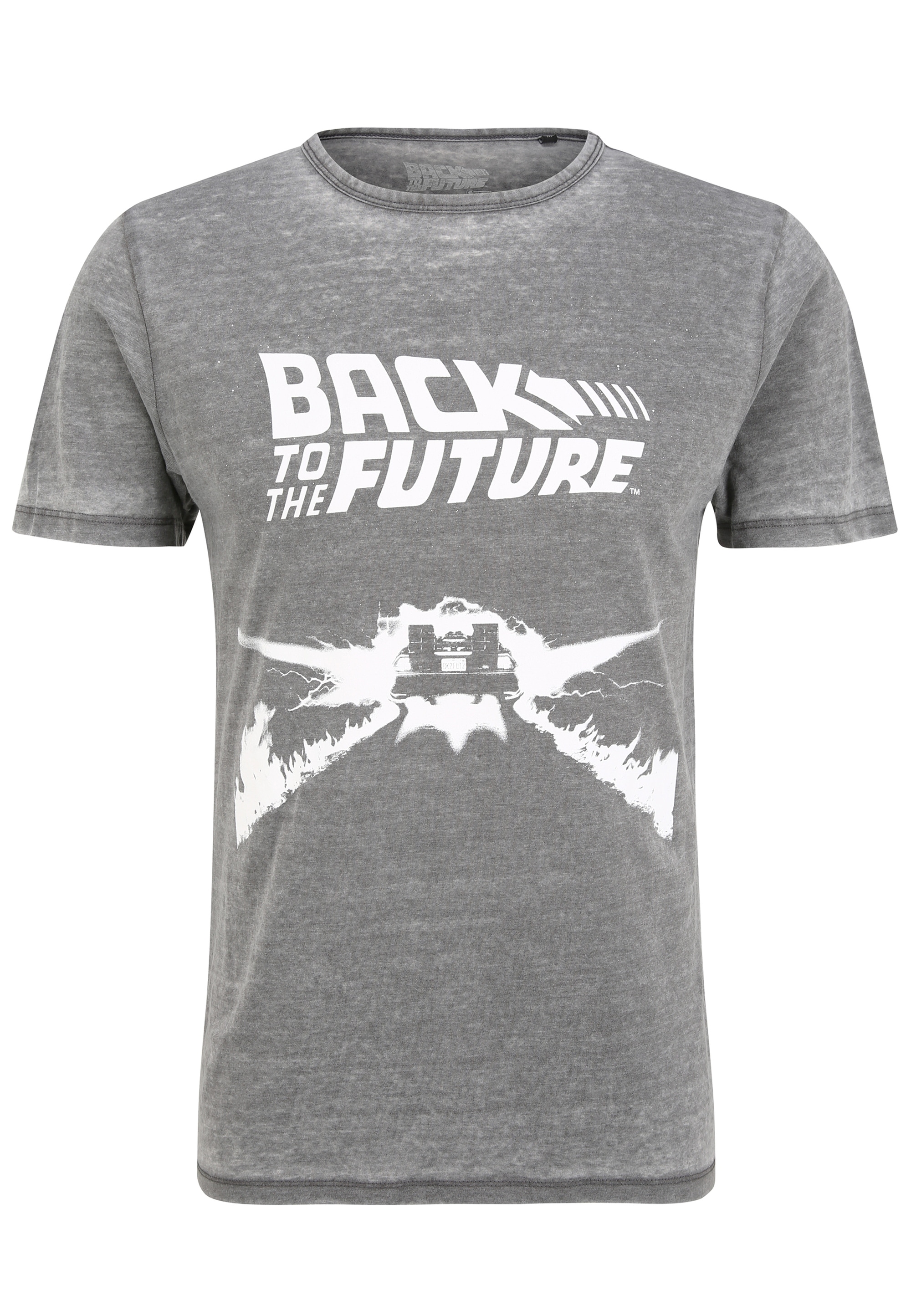 Recovered T-Shirt »Back to the Future Delorean«, im zeitlosen Design