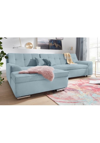 DOMO collection Ecksofa »Aversa« patogi su miegojimo f...