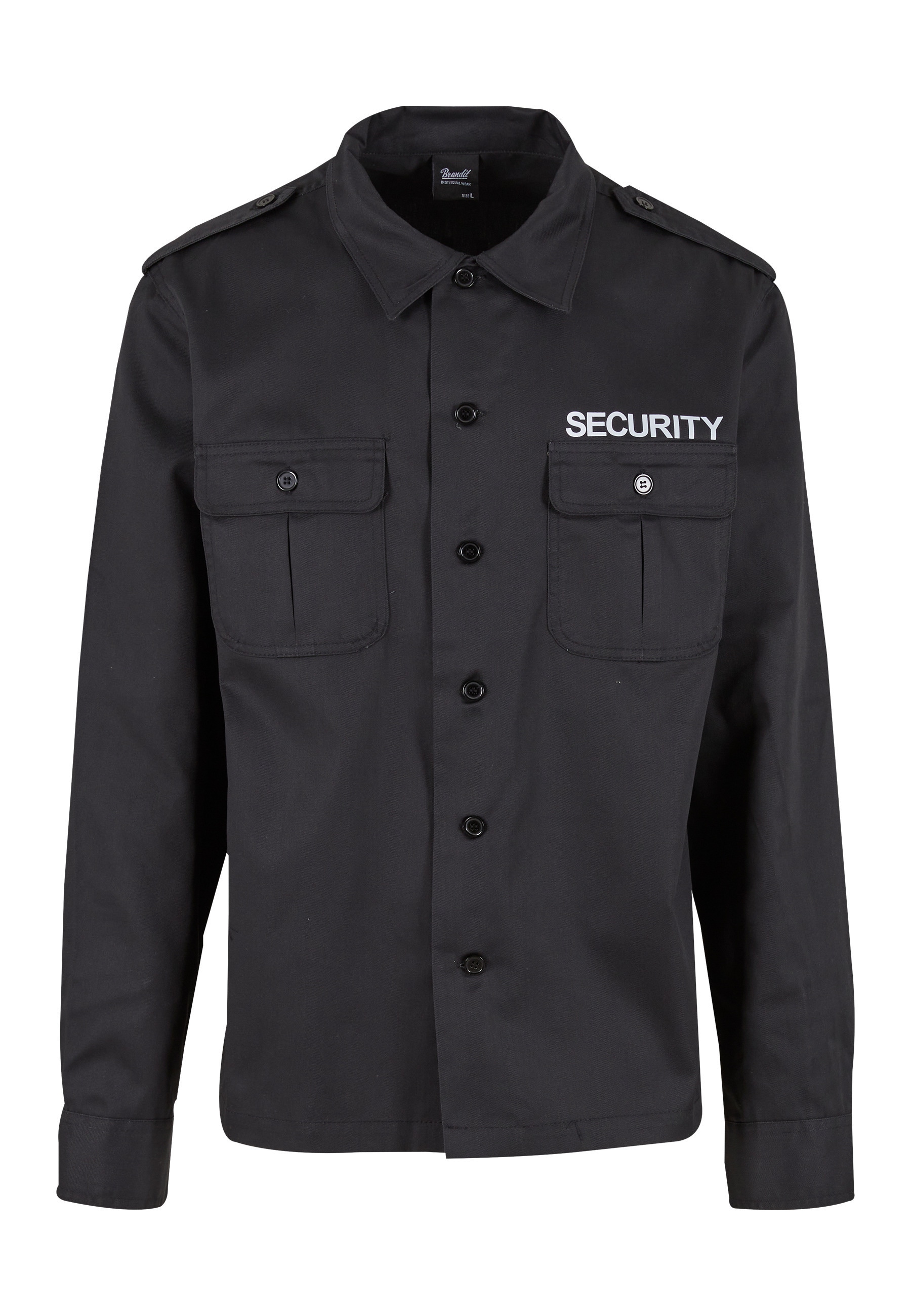Brandit Langarmhemd "Brandit Security US Shirt Long Sleeve" 1 Stk.