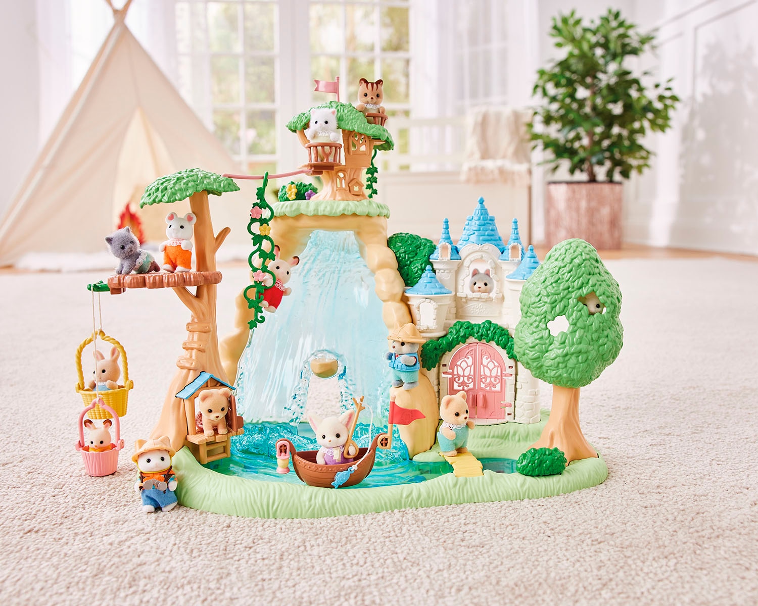 Sylvanian Families Spielwelt »Abenteuerspielplatz - Wasserfall (5762)«