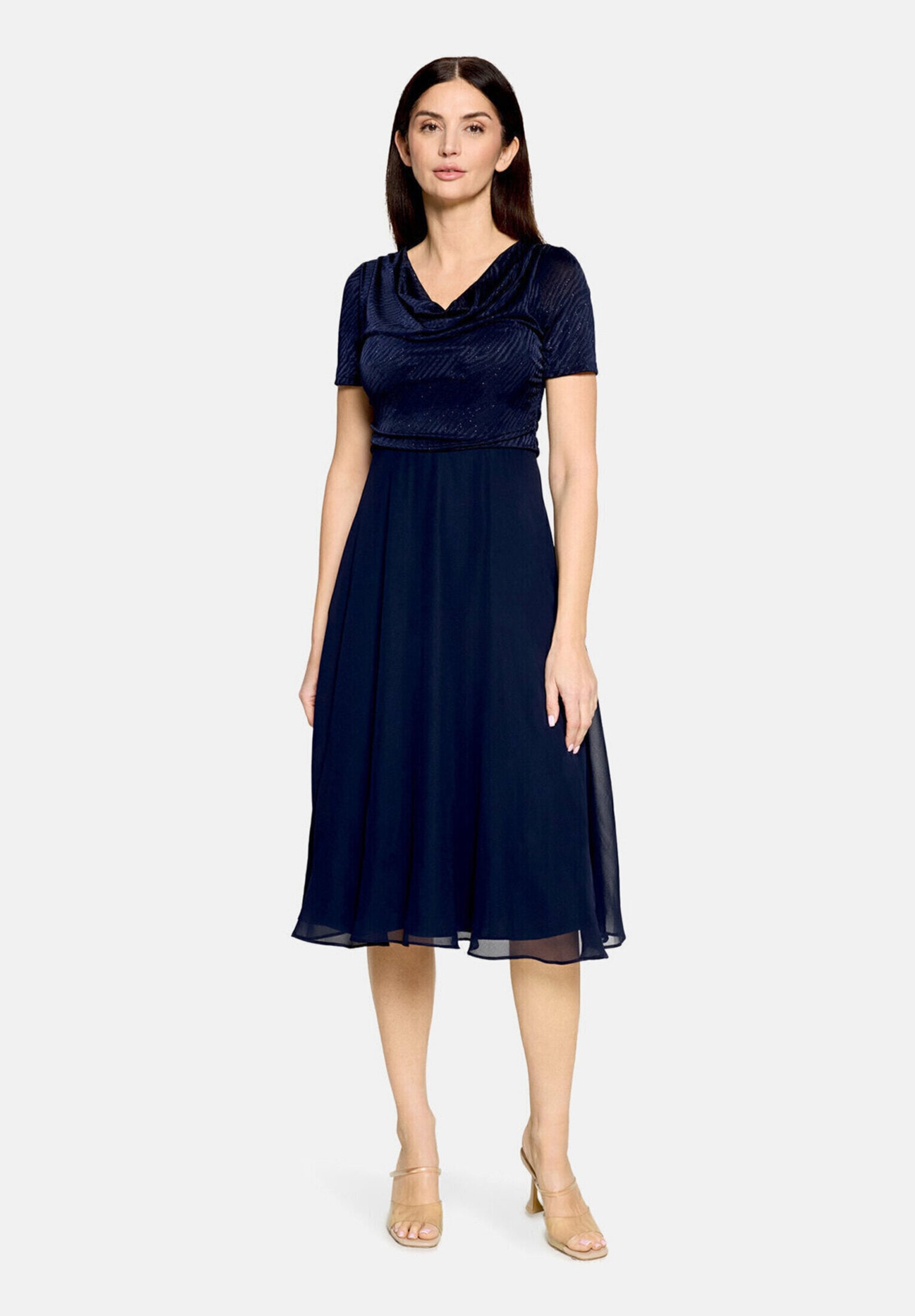 Vera Mont Cocktailkleid »Damen im Glitzer-Look« Ohne Tasche Materialmix