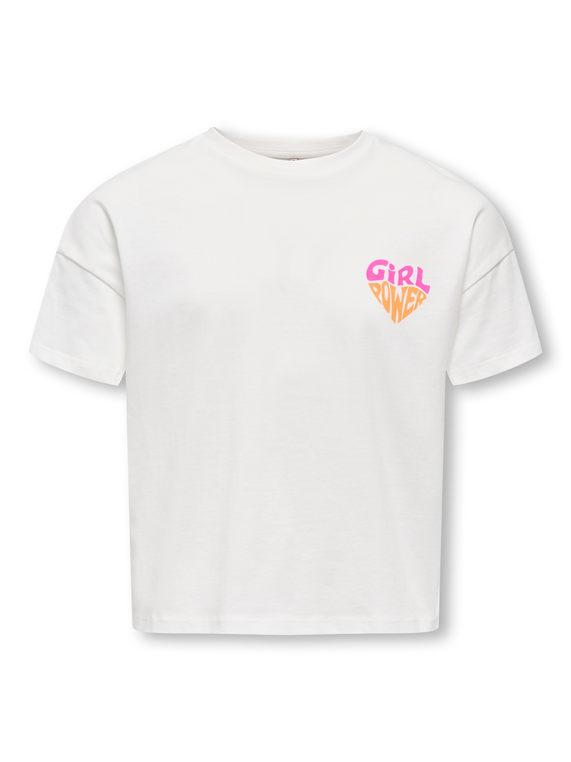Kids Only T-Shirt "Koganna Life Ss Girlheart Tee Fr Jrs" Mit Kleinem Brustmotiv