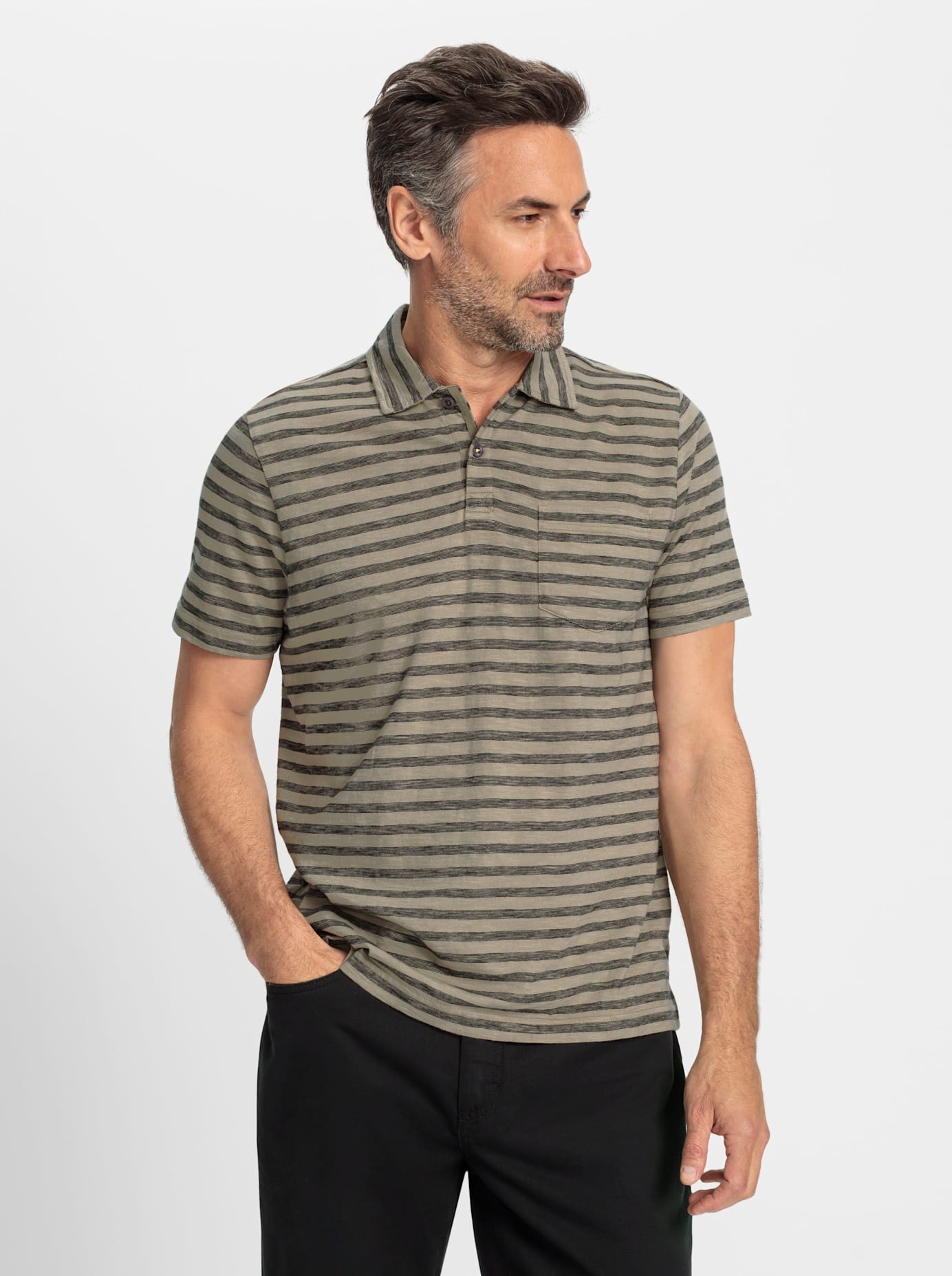 Marco Donati Kurzarmshirt »Kurzarm-Poloshirt«, (1 tlg.)