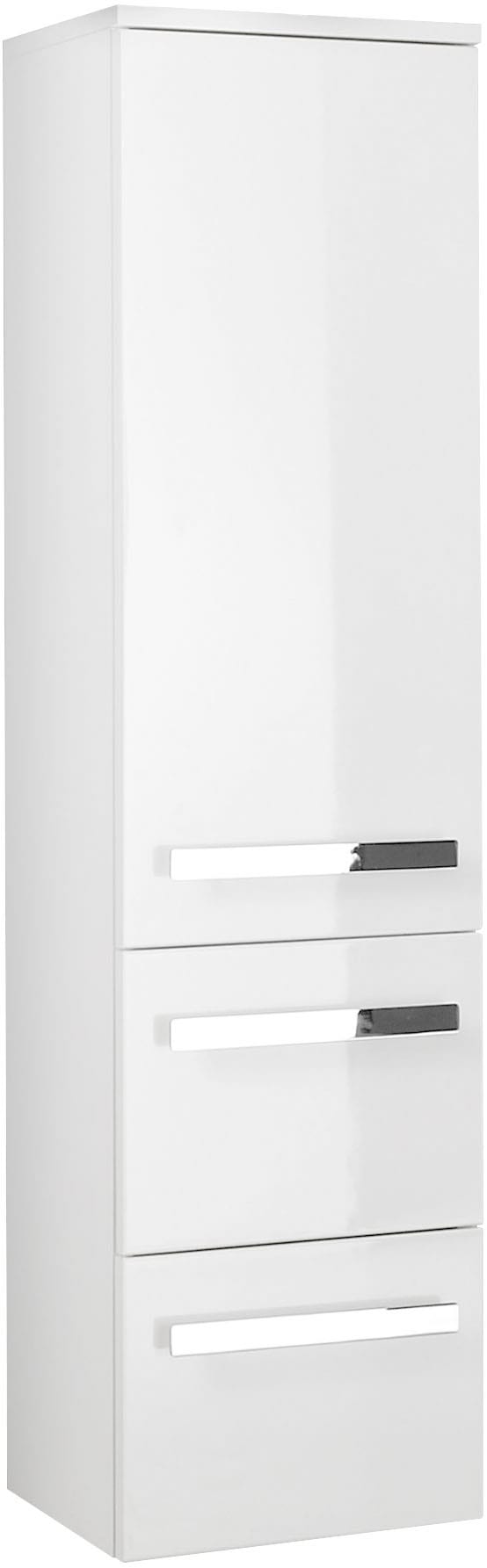 Saphir Badmöbel-Set »Serie 4005, vormontiert, Glaswaschbecken, Spiegelschrank«, (Set, 5 St.), Badezimmer Set 92 cm breit, inkl. Türdämpfer, 3 Türen, 2 Schubladen