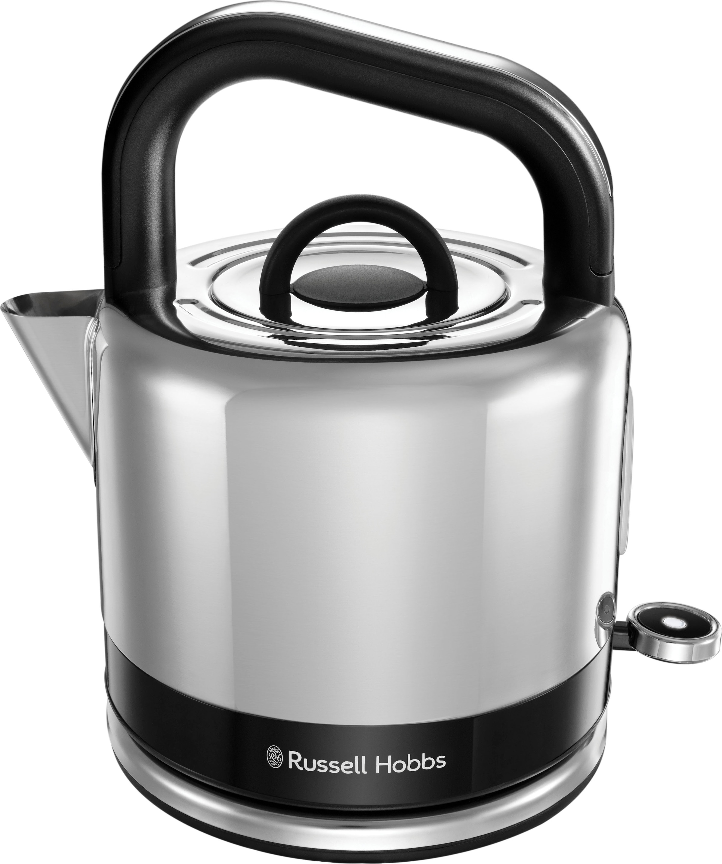 RUSSELL HOBBS Wasserkocher "Distinctions, schwarz 26420-70", 1,5 l, 1350 W, Edelstahl mit polierten Akzenten, Schnellkoc