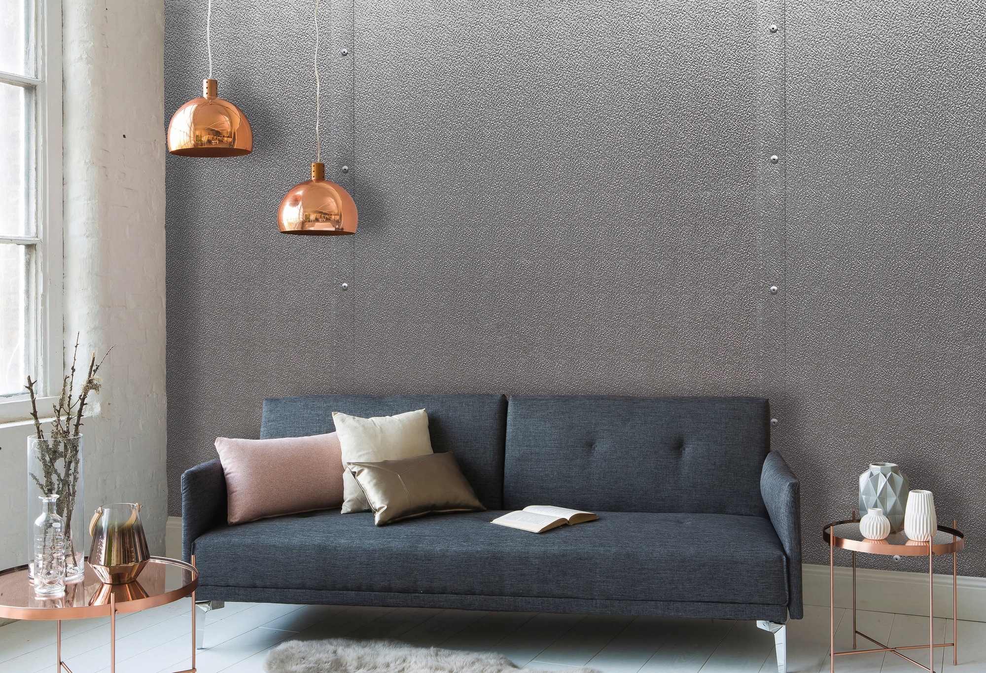 Architects Paper Fototapete "Metal Section" Vlies, Wand, Schräge günstig online kaufen