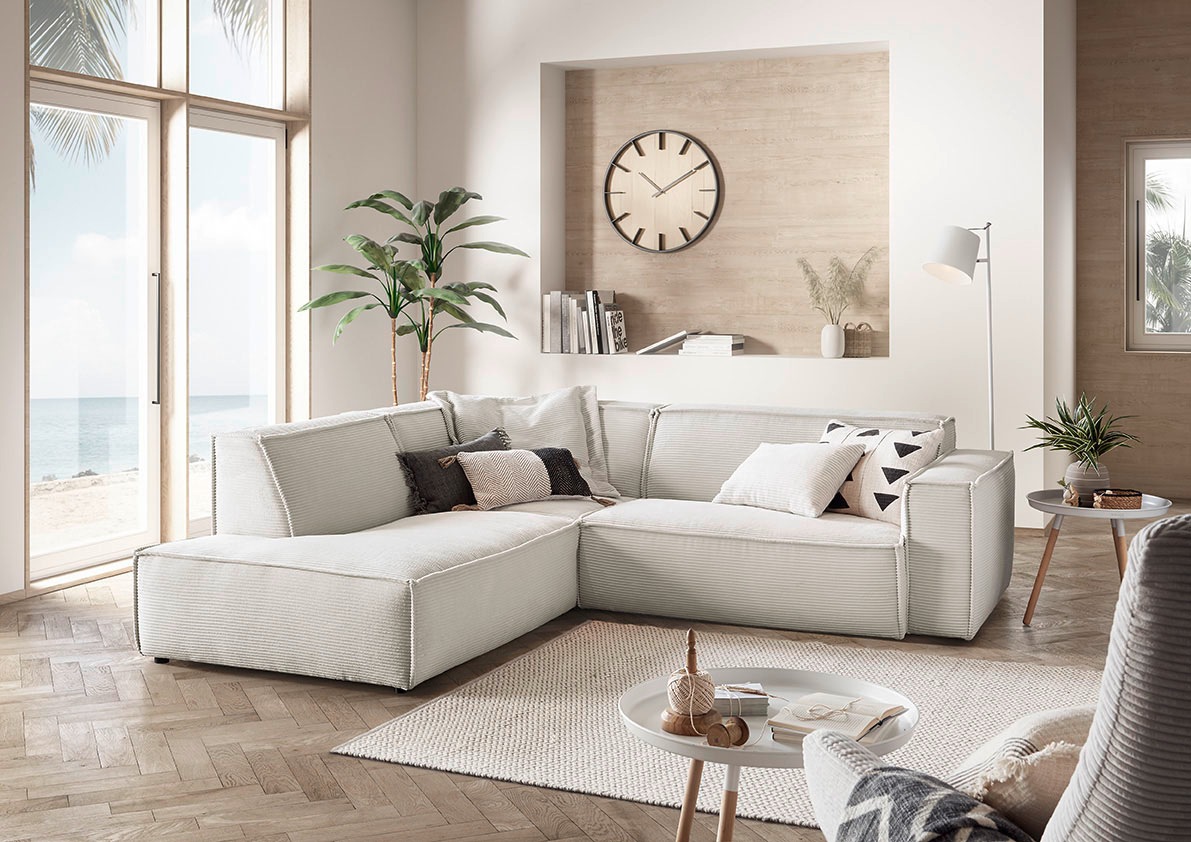 3C Candy Ecksofa "Matteo in elegant, kubischer Formensprache, bequem, L-For günstig online kaufen