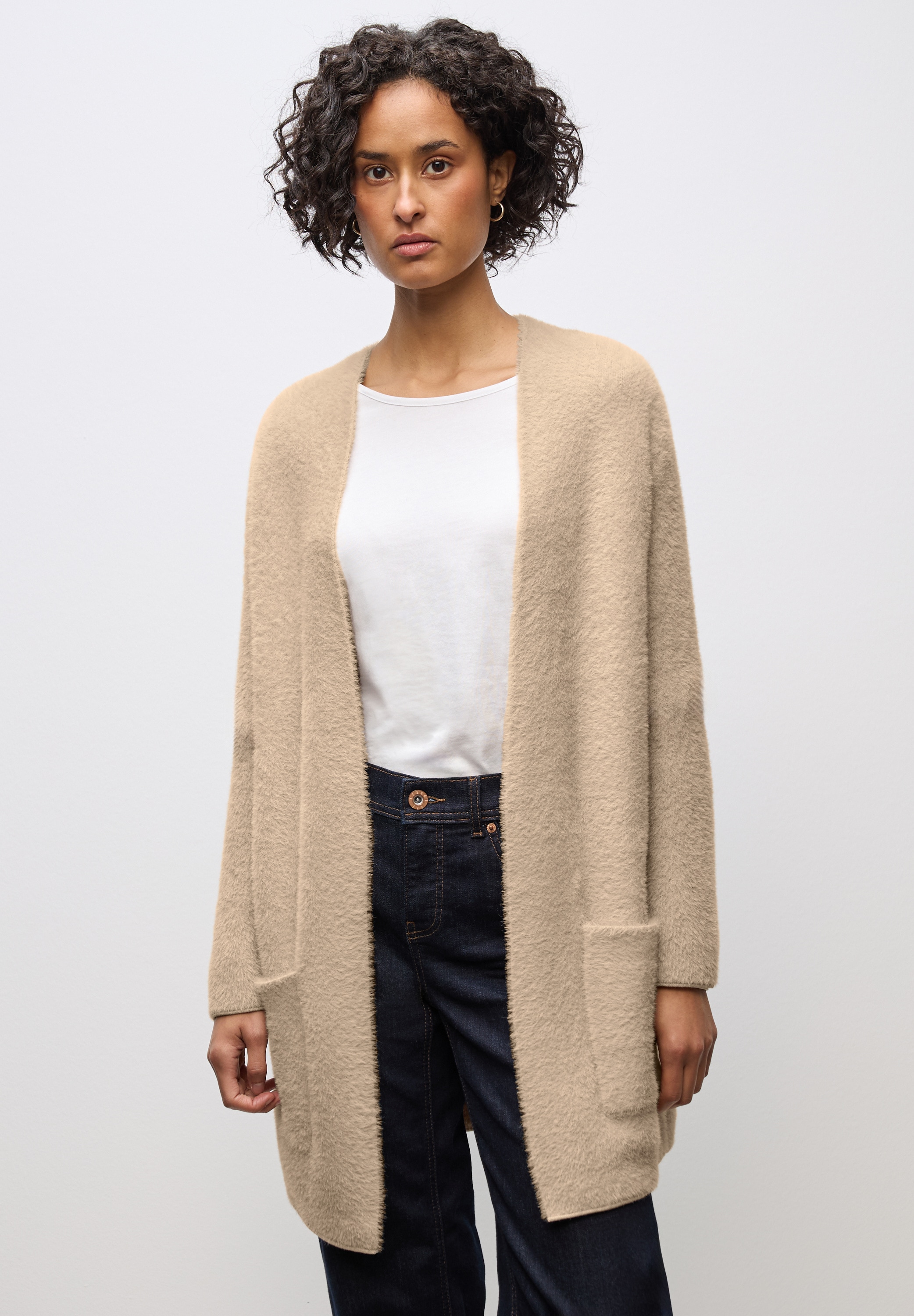 STREET ONE Strickjacke, mit aufgenähten Taschen günstig online kaufen