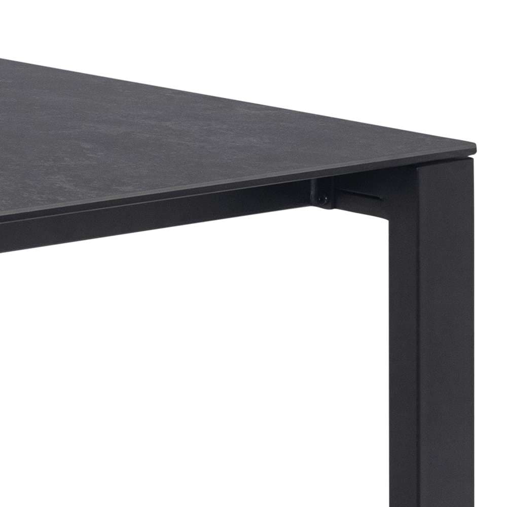 ACTONA GROUP Esstisch »Brentford«, Glaskeramik und auf einem stabilen Metallsockel, Schwarz, B: 200 cm