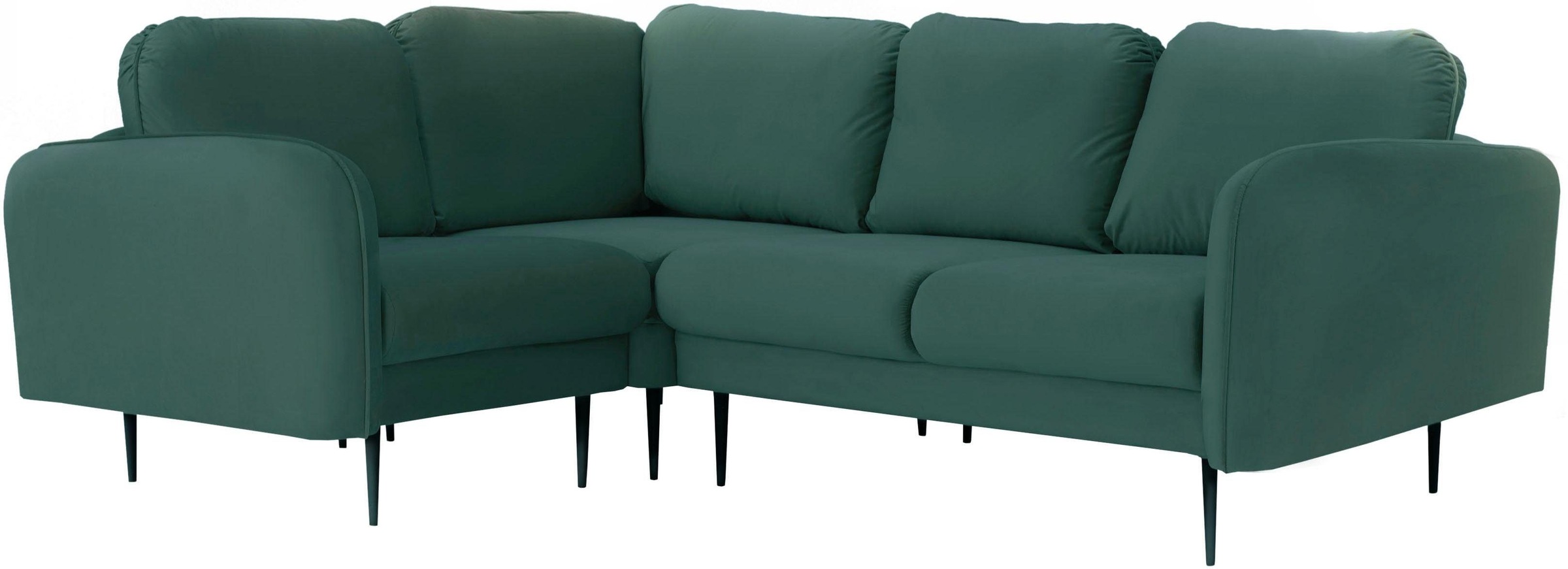 Leonique Ecksofa »Skidi L-Form«, mit losen Rückenkissen und Keder oben auf der Armlehne
