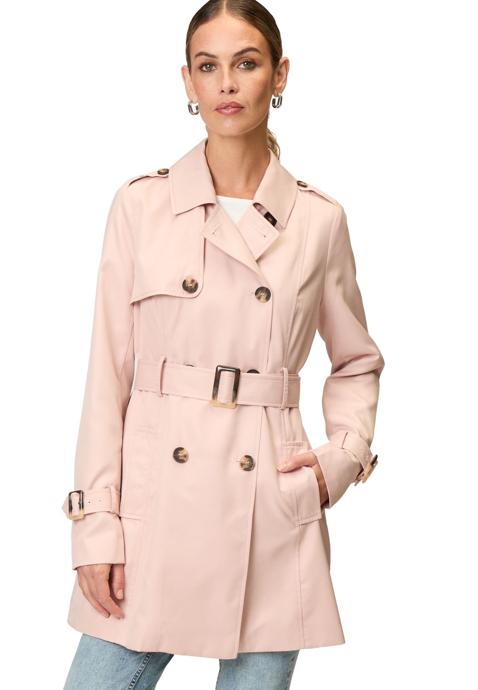 Zero Trenchcoat "zero Trenchcoat mit Bindegürtel" günstig online kaufen