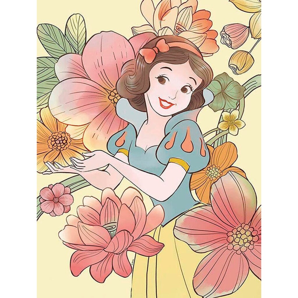 Komar Poster »Snow White Flowers«, Disney, (1 St.)