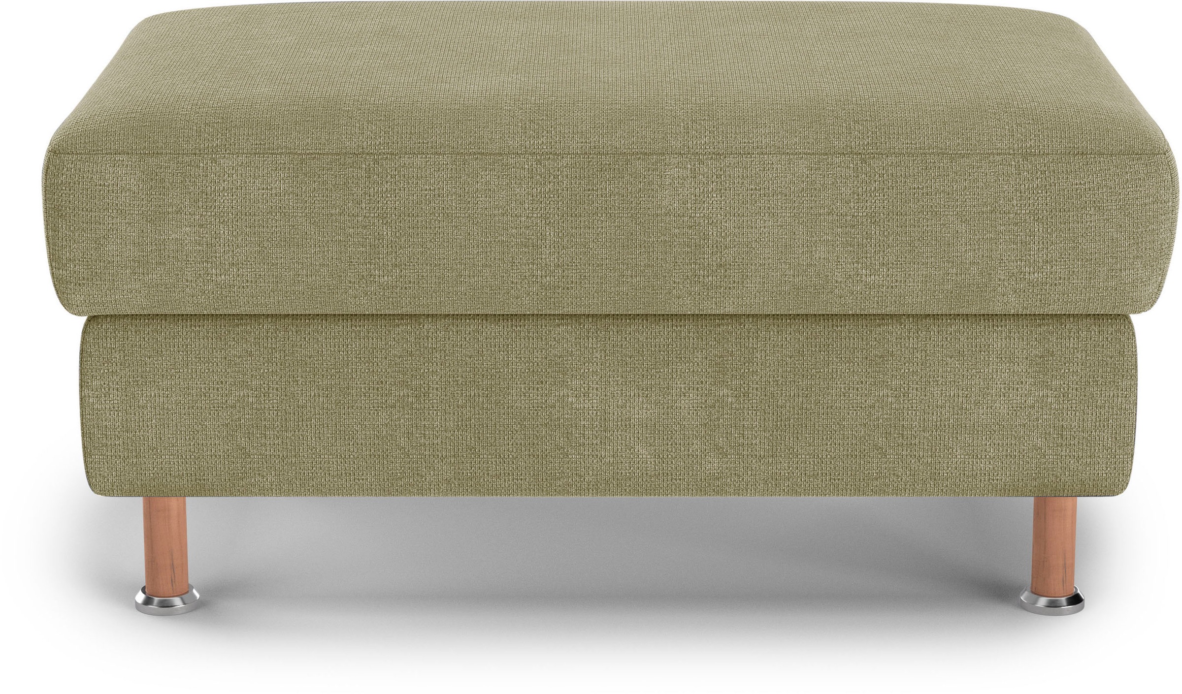Home affaire Polsterhocker »Calypso«, Holzfuesse mit Metallteller