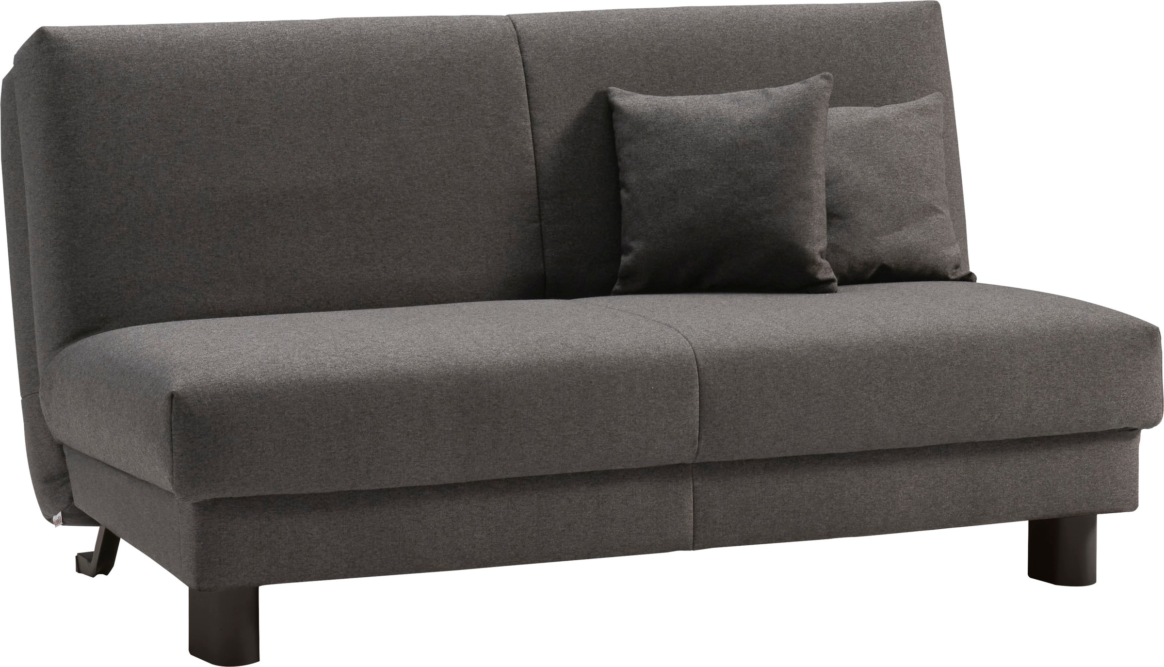 ell + ell Schlafsofa »Enny«, Liegefläche Breite 155 cm, Liegehöhe 45 cm, Füße schwarz, Rückenlehne