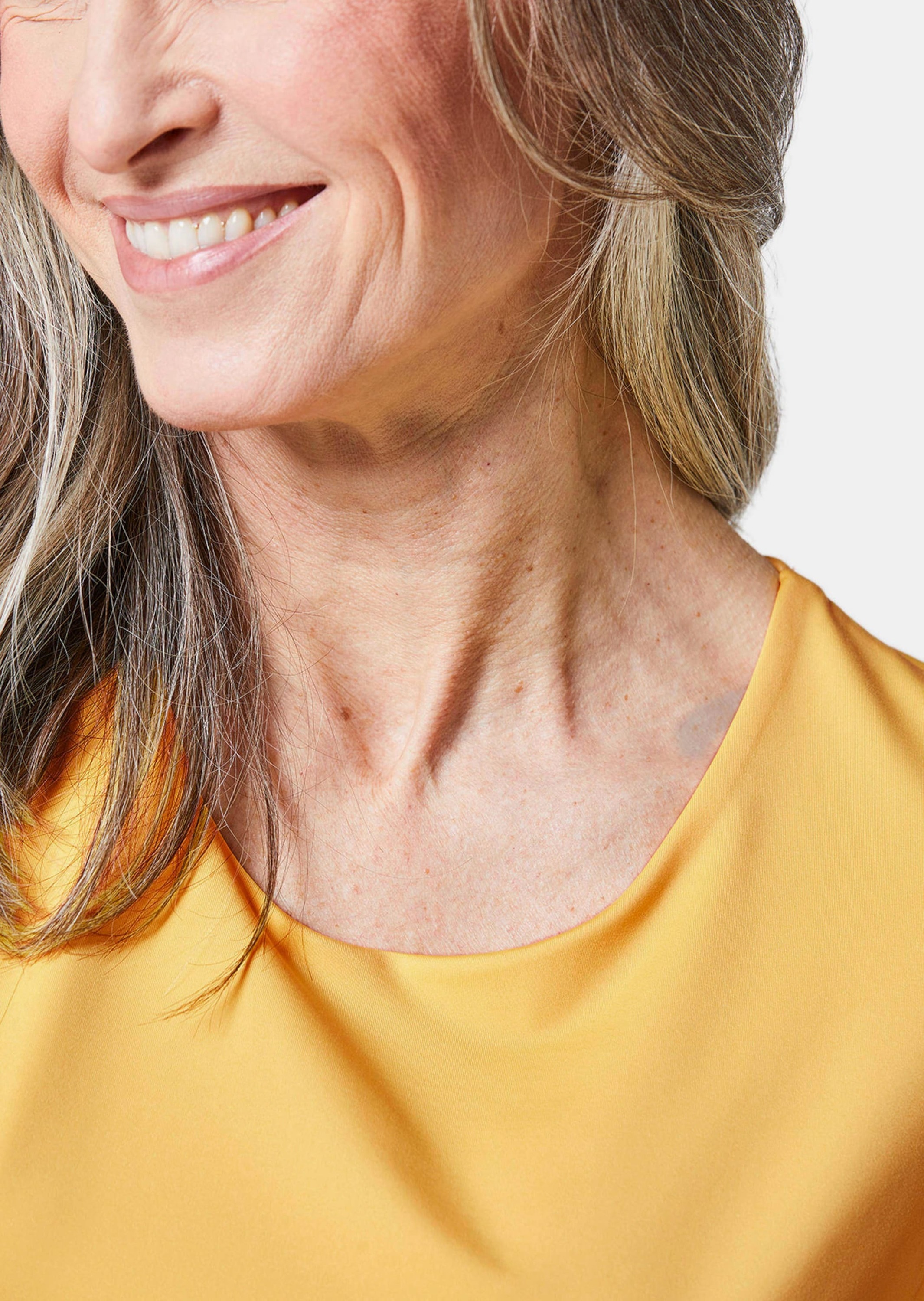 GOLDNER Langarm-Poloshirt »Shirt Gepflegtes Shirt in formstabiler Ware«