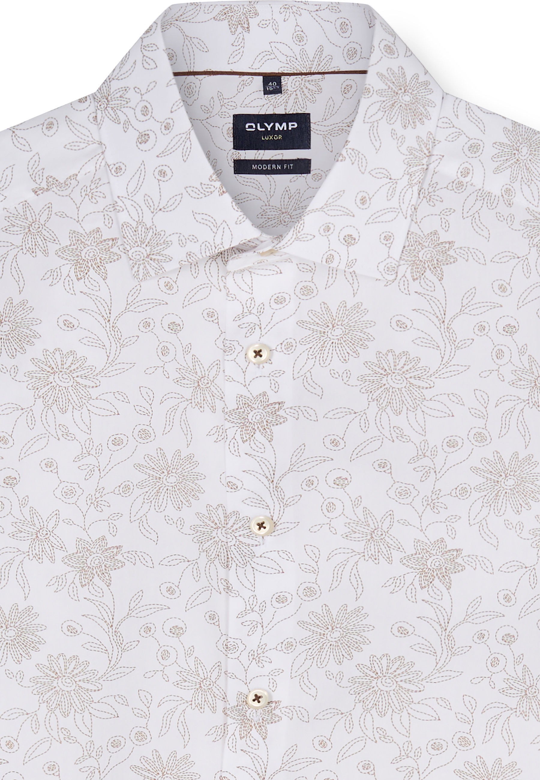 OLMP Luxor Modern Fit Shirt White Size 42 2