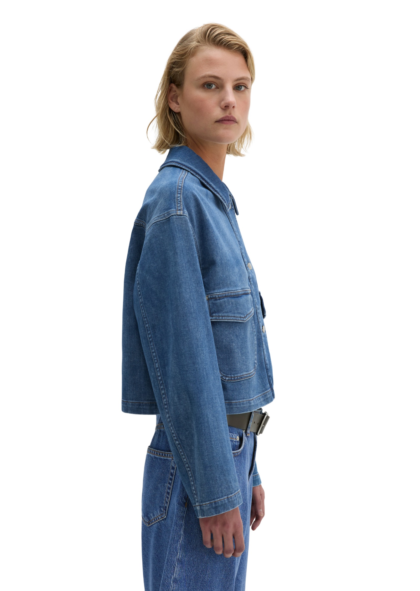 Marc O'Polo Jeansbluse »aus Cashmere Touch Denim«