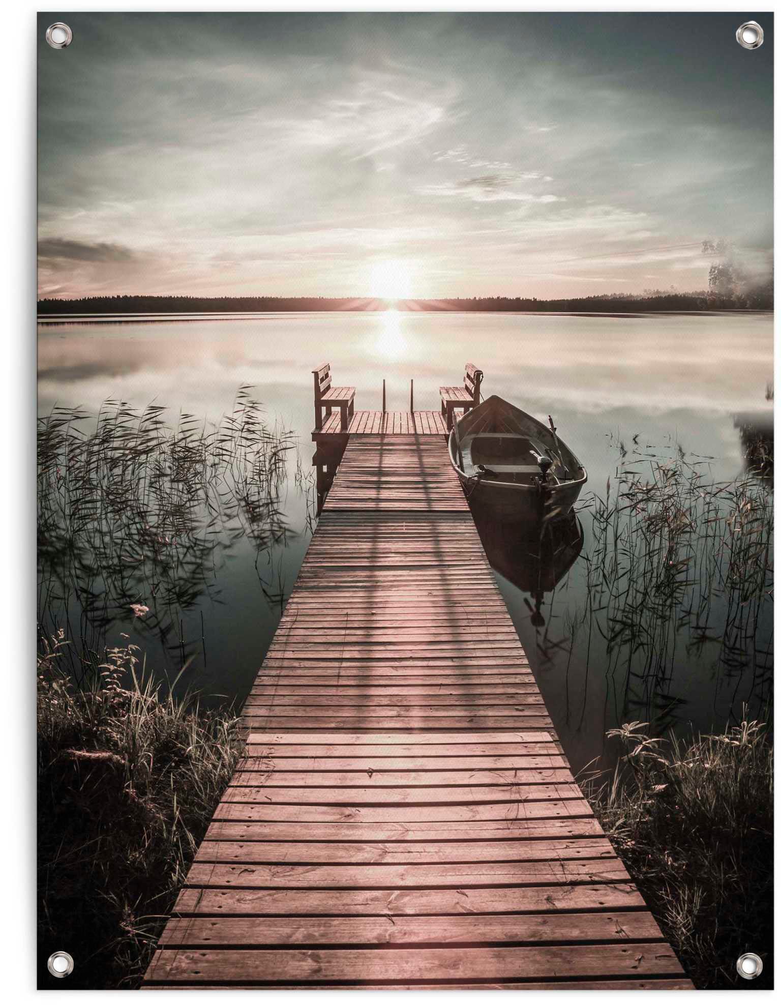 Reinders Poster "Steg am See" günstig online kaufen