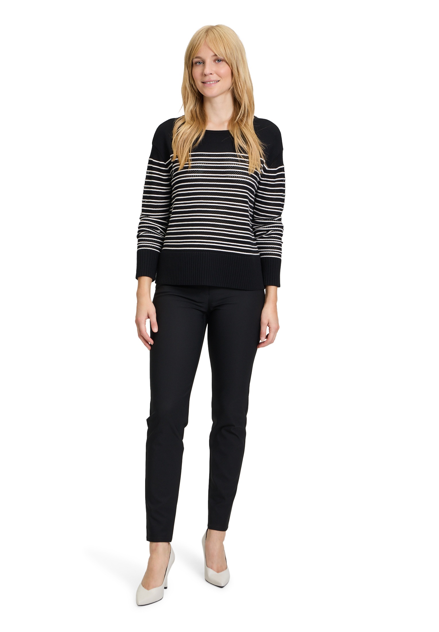 Betty Barclay Strickpullover »Betty Barclay Basic-Strickpullover mit Streifen«, (1 tlg.), Ringel