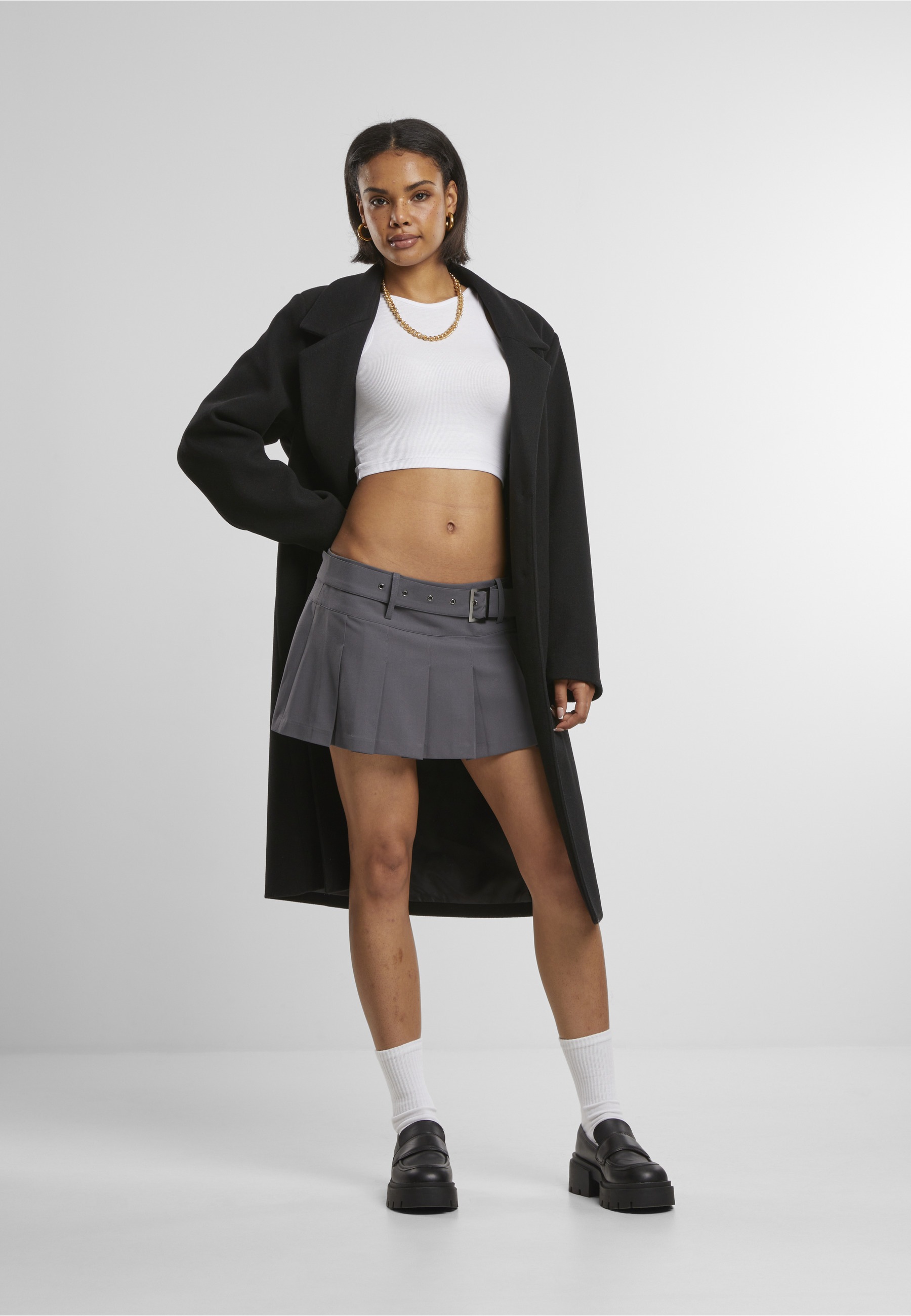 URBAN CLASSICS Sommerrock »Urban Classics Ladies Pleated Skirt« 1 Stk.