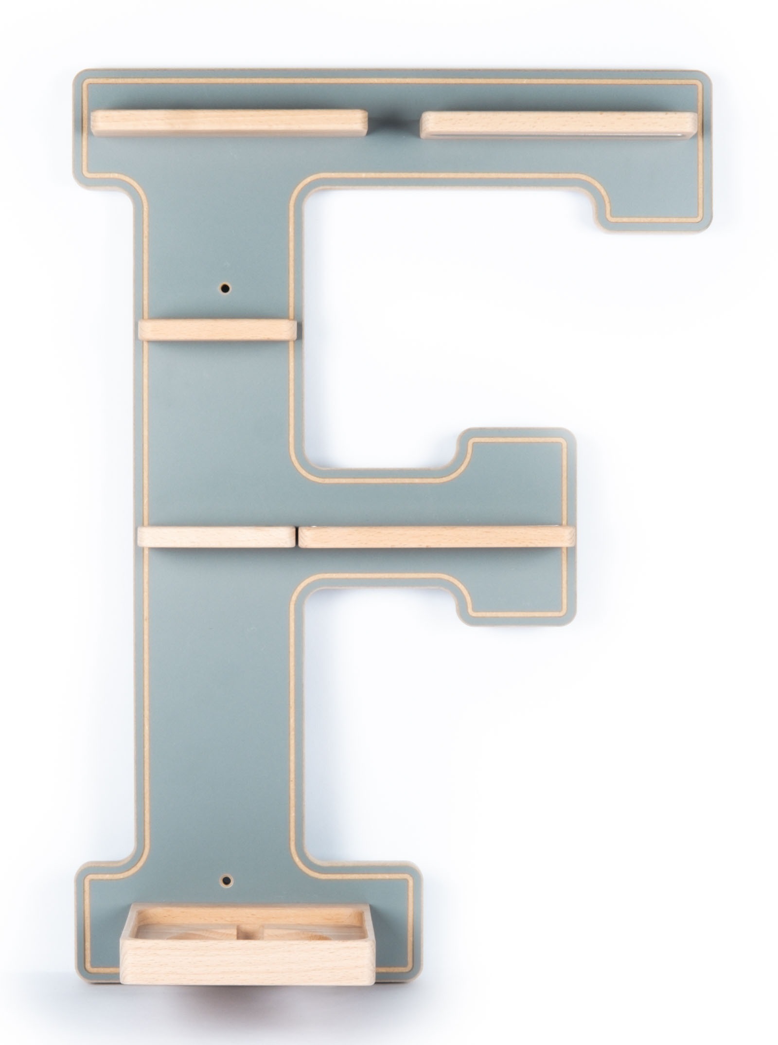 Boarti Wandregal "Holz Regal Buchstabe F für Toniebox Tonies Figuren" 1 Stk günstig online kaufen