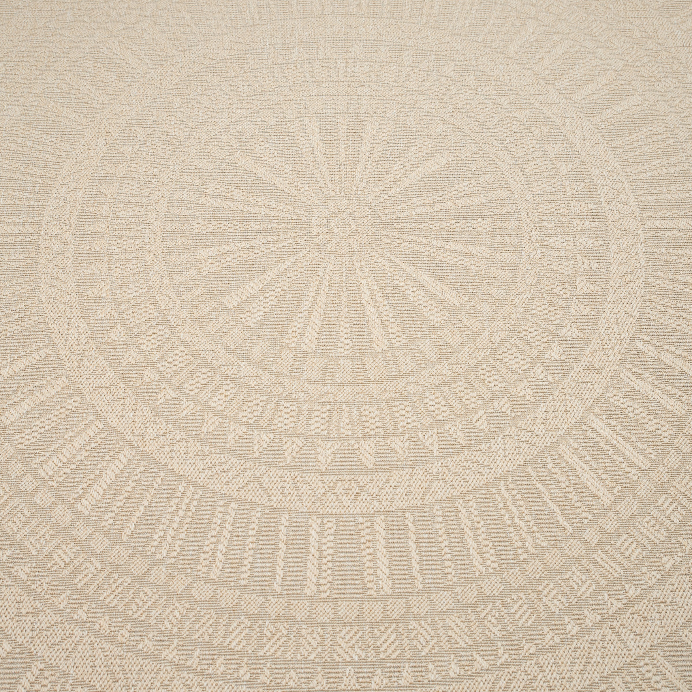 Bruno Banani Teppich »Solan, ethno, boho-inspiriert, In- und Outdoor geeignet« rechteckig 5 mm Höhe Mandala, Kreise, Küche, Wohnzimmer, Camping, Balkon
