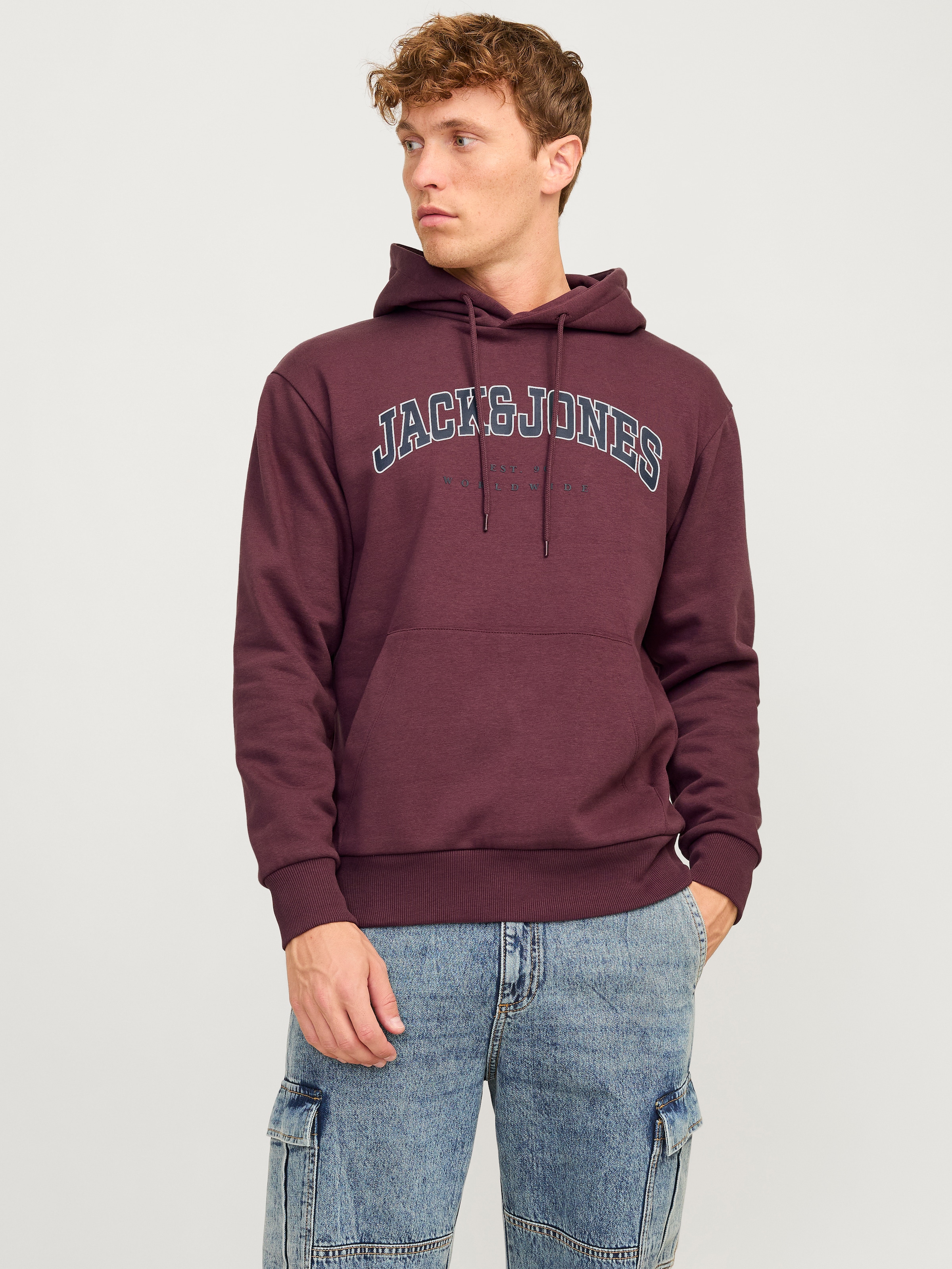 Jack & Jones Kapuzensweatshirt "JJECALEB VARSITY SWEAT HOOD NOOS" günstig online kaufen