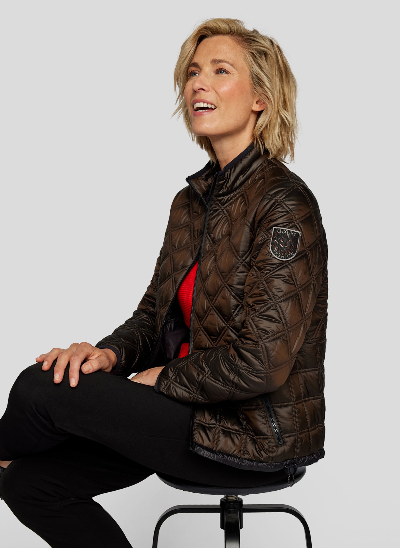 Rabe Blouson »Rabe Elegante Steppjacke in Braun – Wärme und Stil in Perfektion«