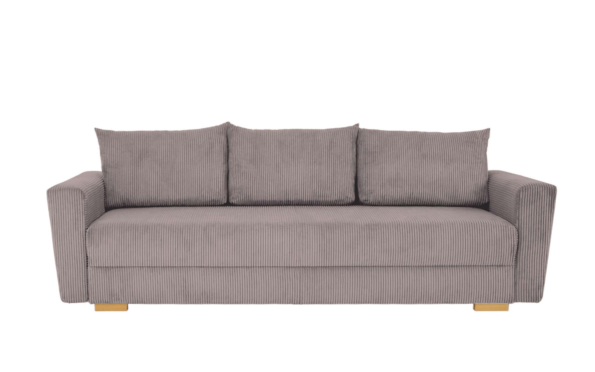 INOSIGN 3-Sitzer »MAGHERA Schlafsofa mit Bettkasten, in hochwertiger Verarbeitung«, mit Wellenunterfederung, Cord und Struktur-Bezug, B/H/T 230/92,5/79 cm