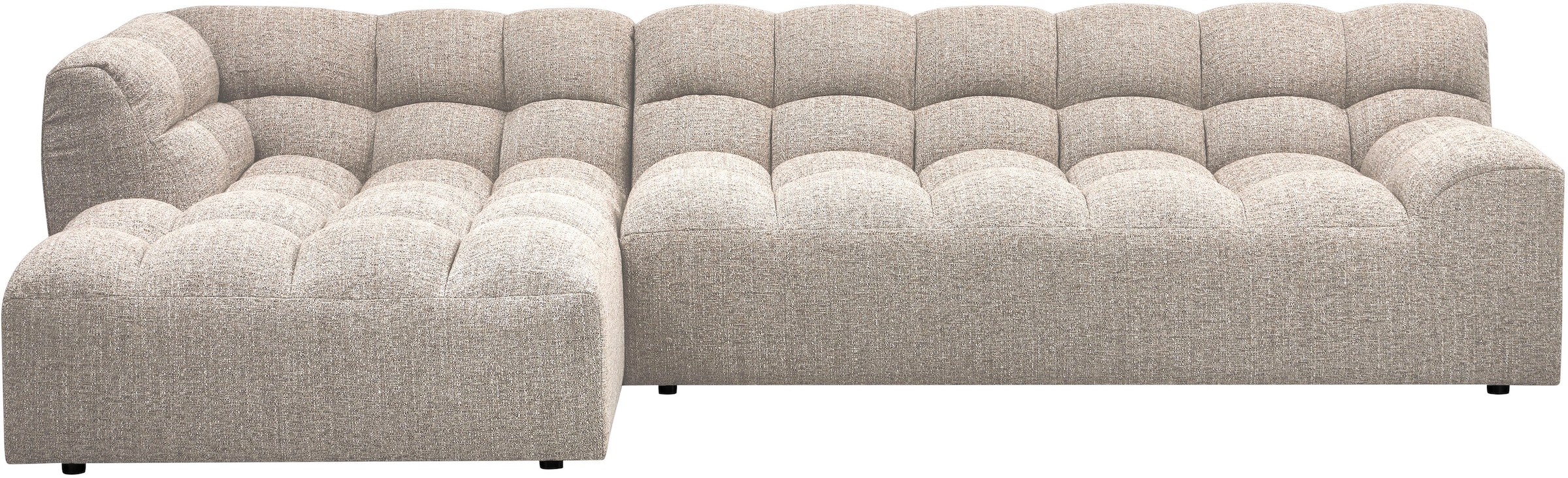 WOOOD Ecksofa "Allure grobem Webmuster, H 79 x B 324 x D 165 cm" Tragkraft 400 kg, Hohe Verschleißfestigkeit, Pfleiglicht