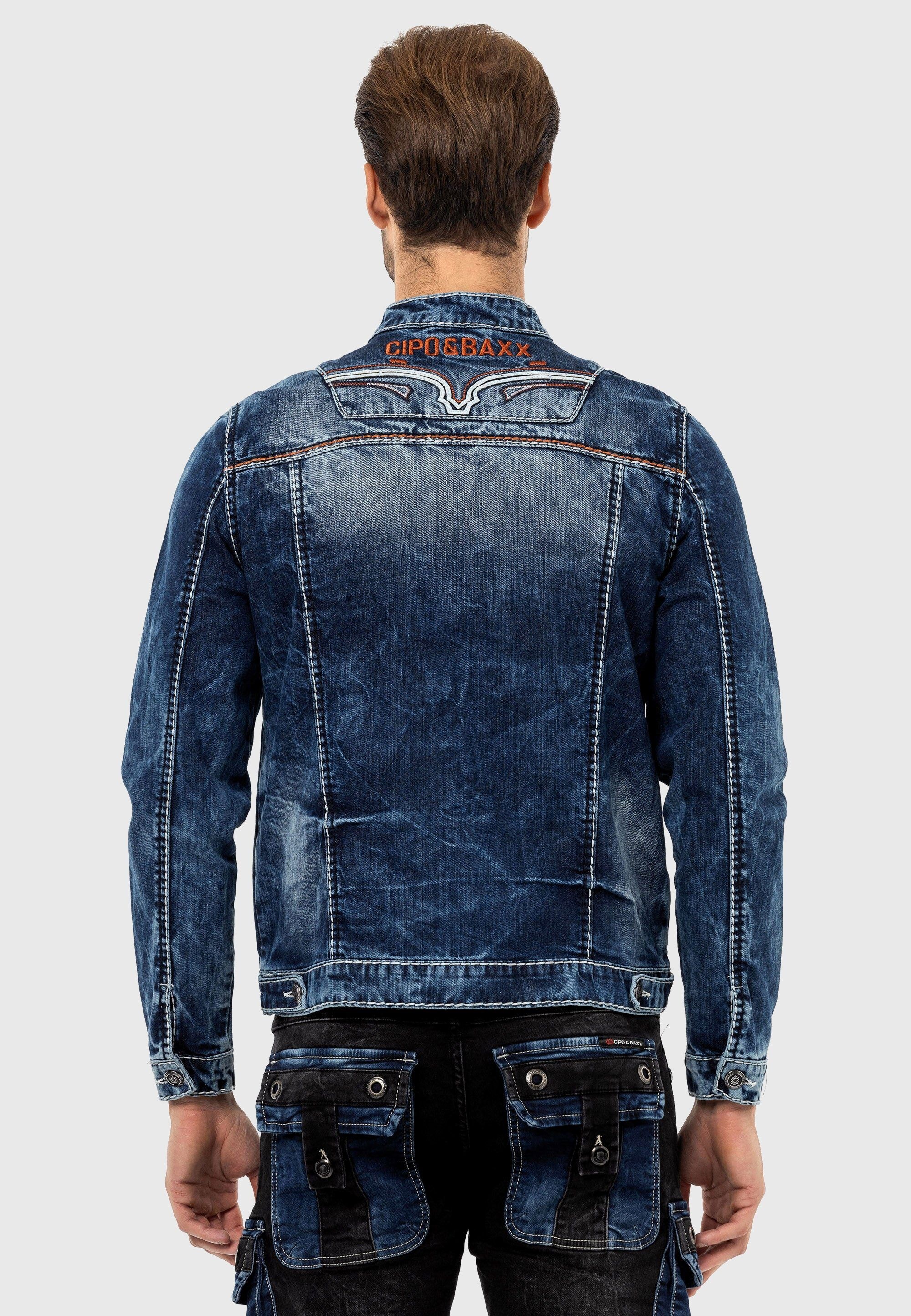 Cipo & Baxx Jeansjacke »Jacke«, ohne Kapuze, im trendigen Design