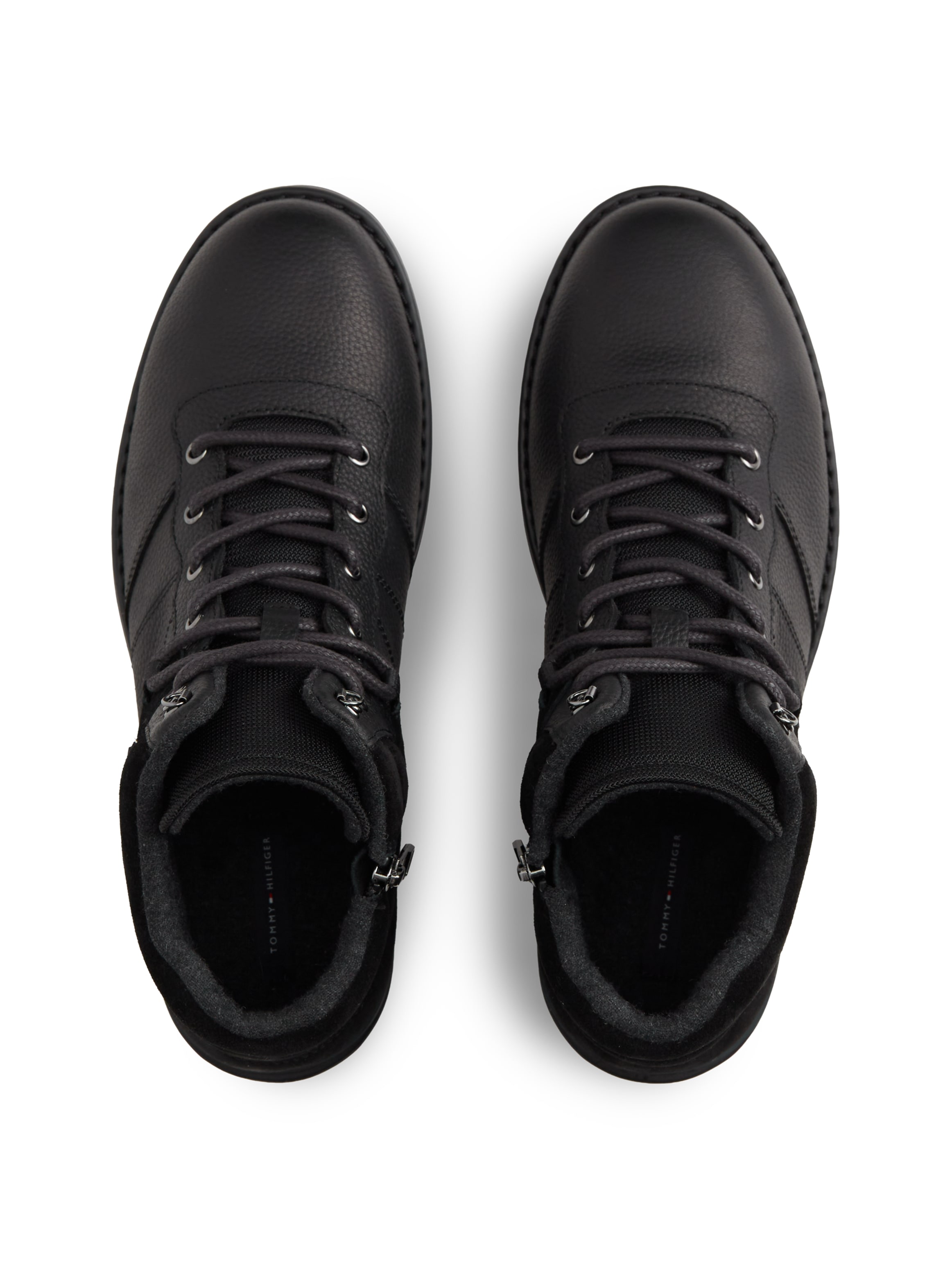 Tommy Hilfiger Schnürboots »CORPORATE OUTDOOR WARM LTH BOOT«  Schnürstiefelette mit weich gepolstertem Schaftrand