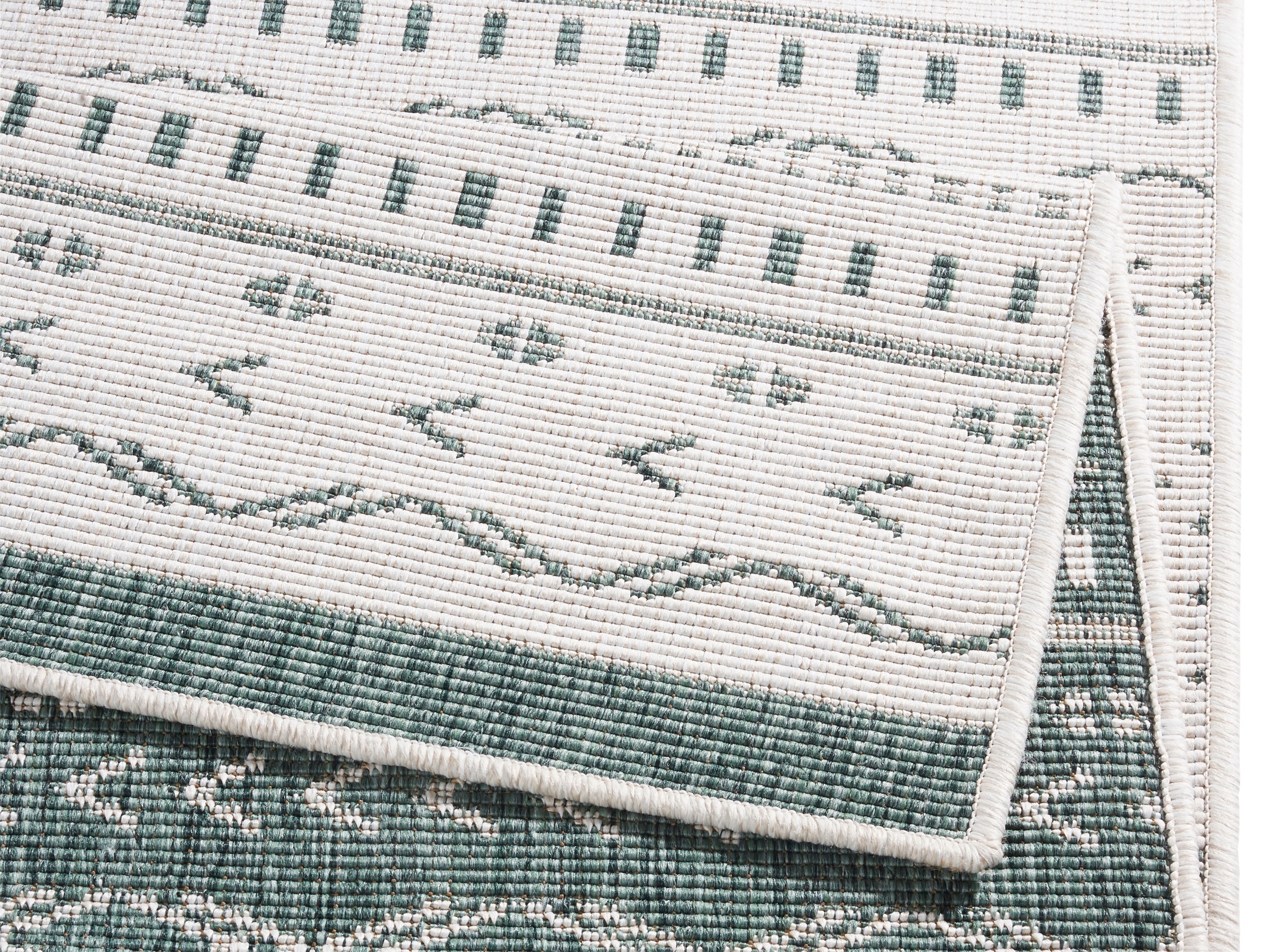 NORTHRUGS Teppich »Kuba Wendeteppich«, rechteckig, 5 mm Höhe, In-& Outdoor, Wetterfest, Balkon, Läufer, Wohnzimmer, Wasserfest