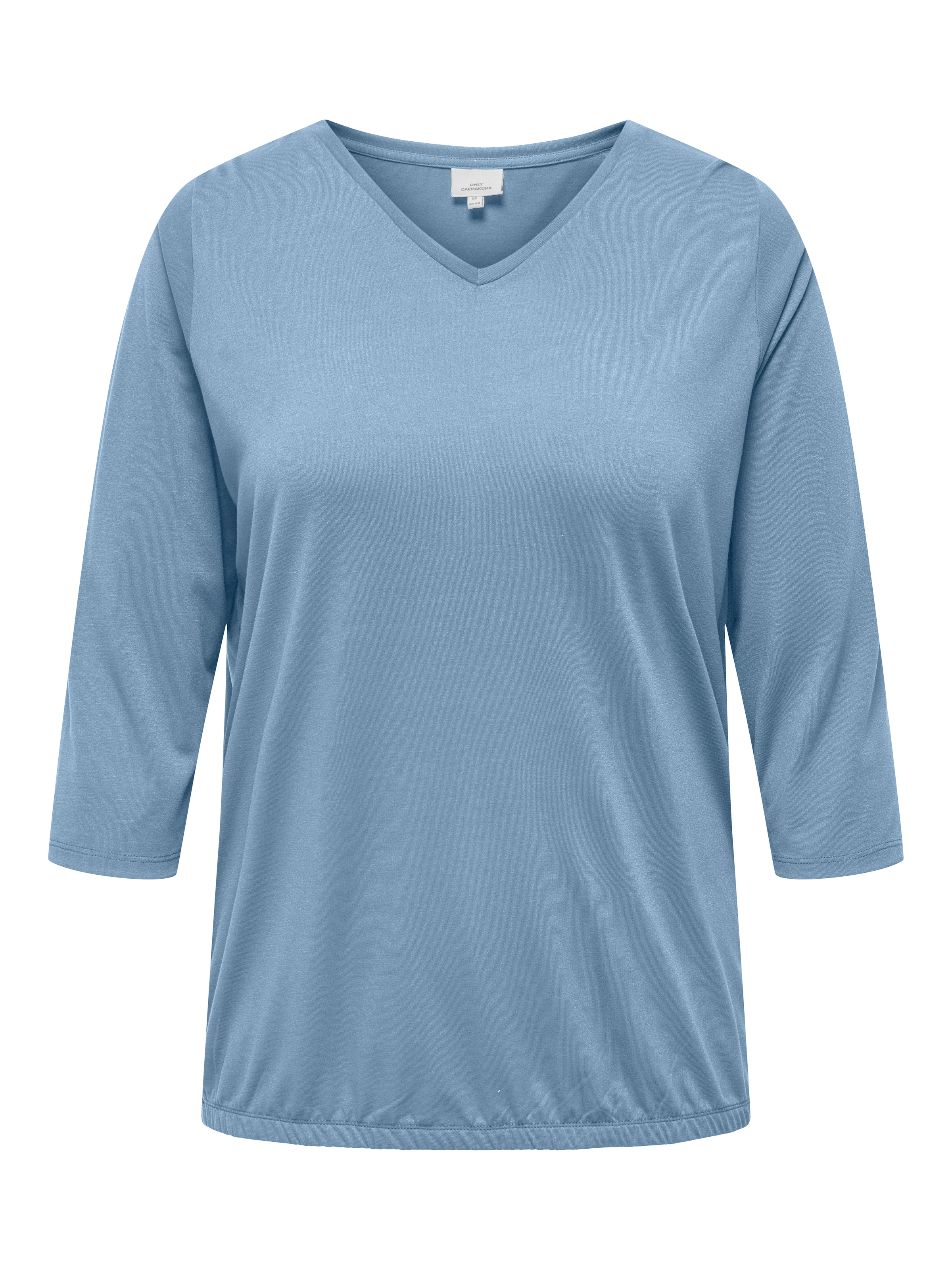 ONLY CARMAKOMA 3/4-Arm-Shirt "CARCARLINNE V-NECK 3/4 TOP JRS BF" günstig online kaufen