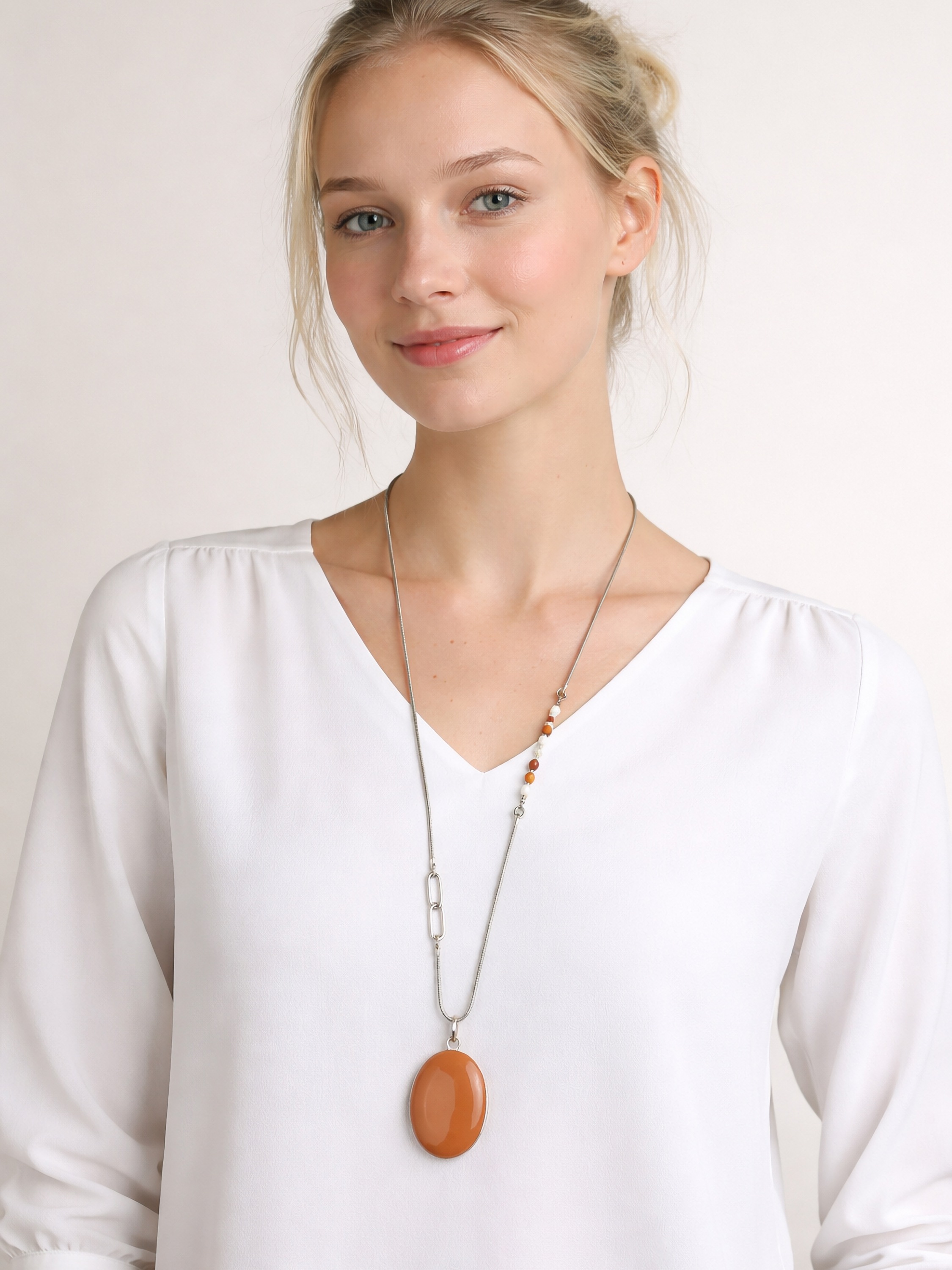 COLLEZIONE ALESSANDRO Lange Kette "Amelie" mit ovalem Anhänger günstig online kaufen