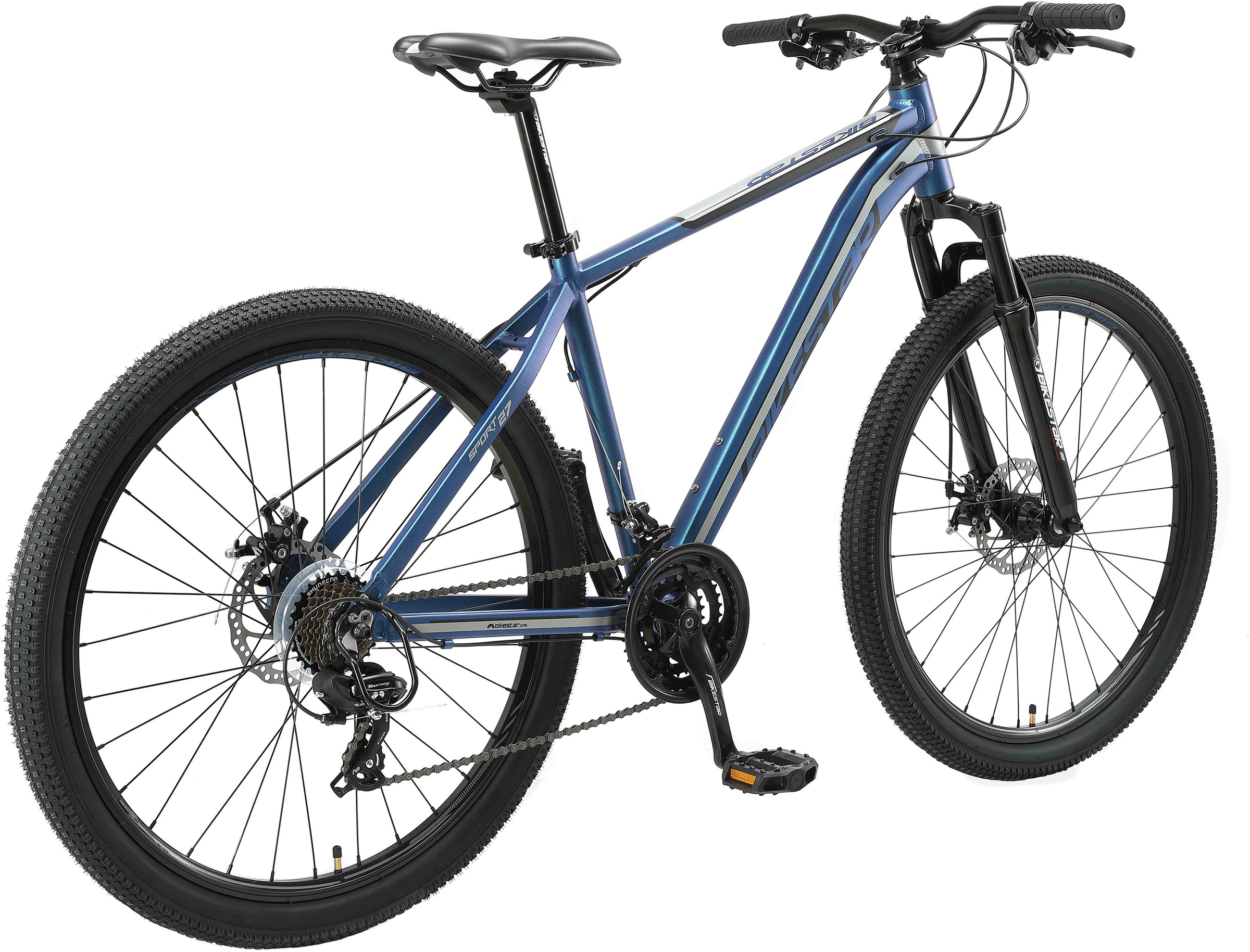 Thumbnail - Bikestar Mountainbike, 21 Gang, Shimano, RD-TY300 Schaltwerk, Kettenschaltung, für Damen und Herren, Kettenschaltung