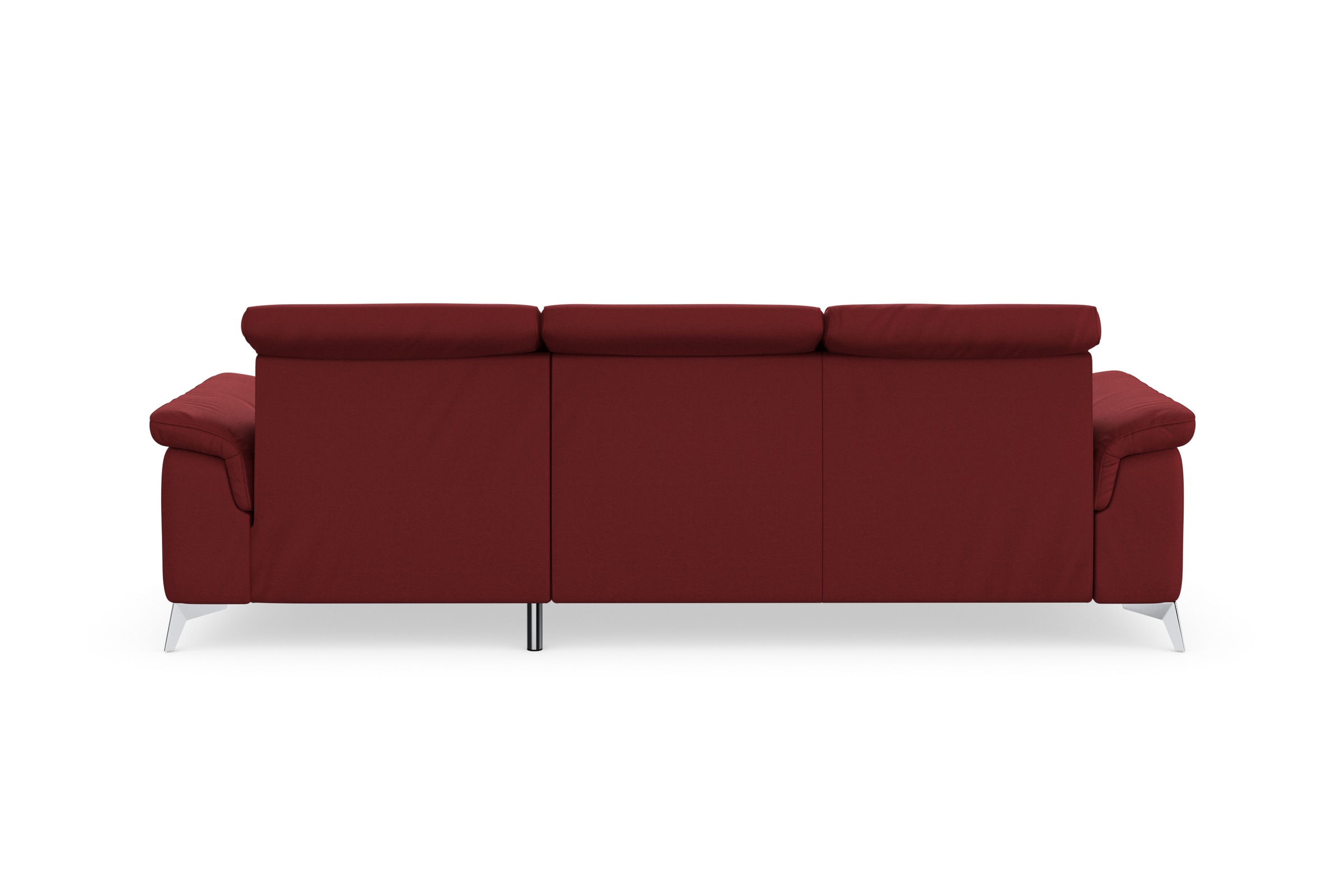 Ecksofa SIT & MORE "Sinatra L-Form", rot (bordeaux), B:258cm H:85cm T:170cm, 100% Polyester, Sofas, Ecksofa, mit Recamiere, optinal mit Kopfteilverstellung und Armteilfunktion 3