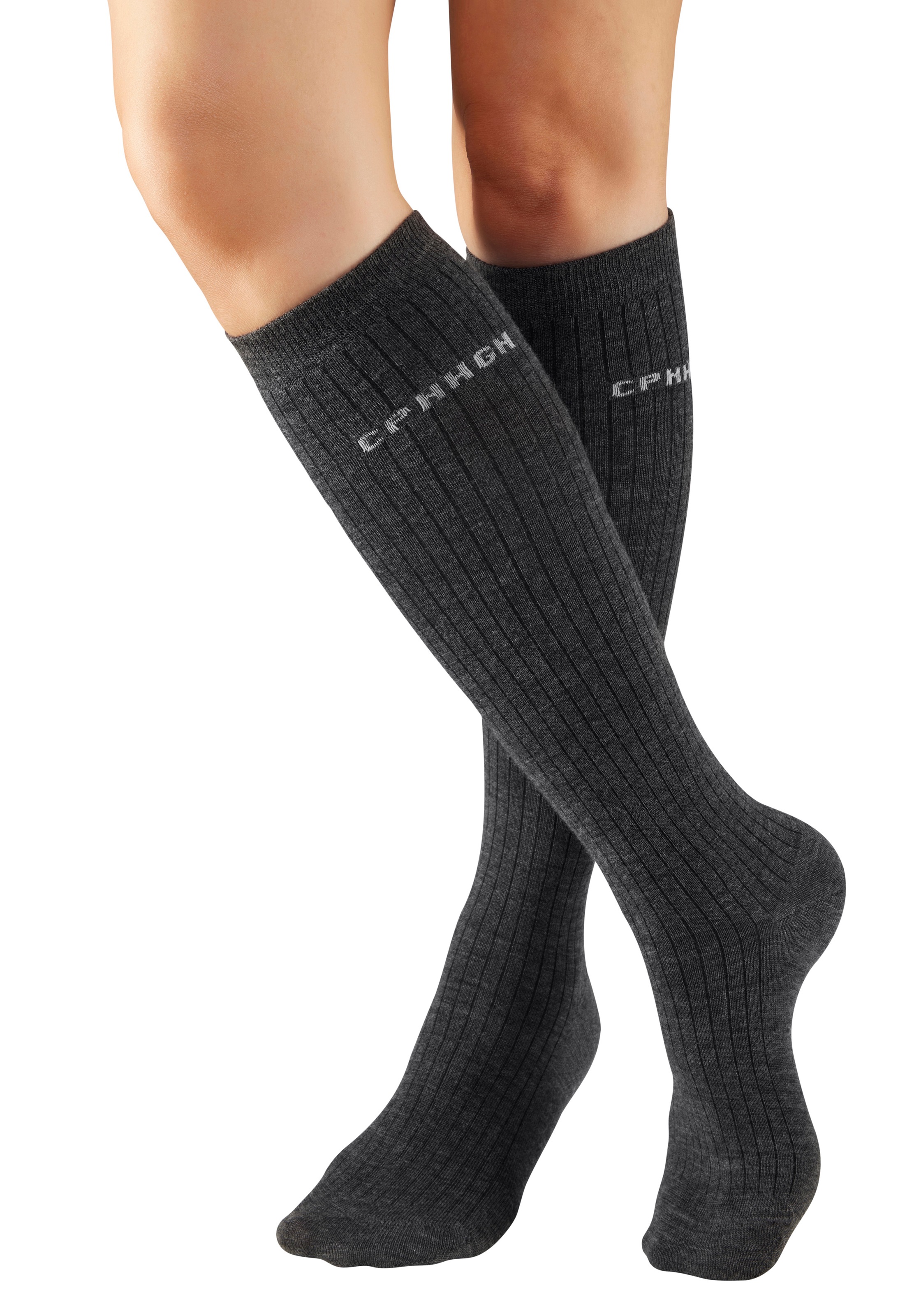 Thumbnail - Copenhagen Studios Kniestrümpfe Packung, 2 Paar tlg. mit weicher wärmender Wolle