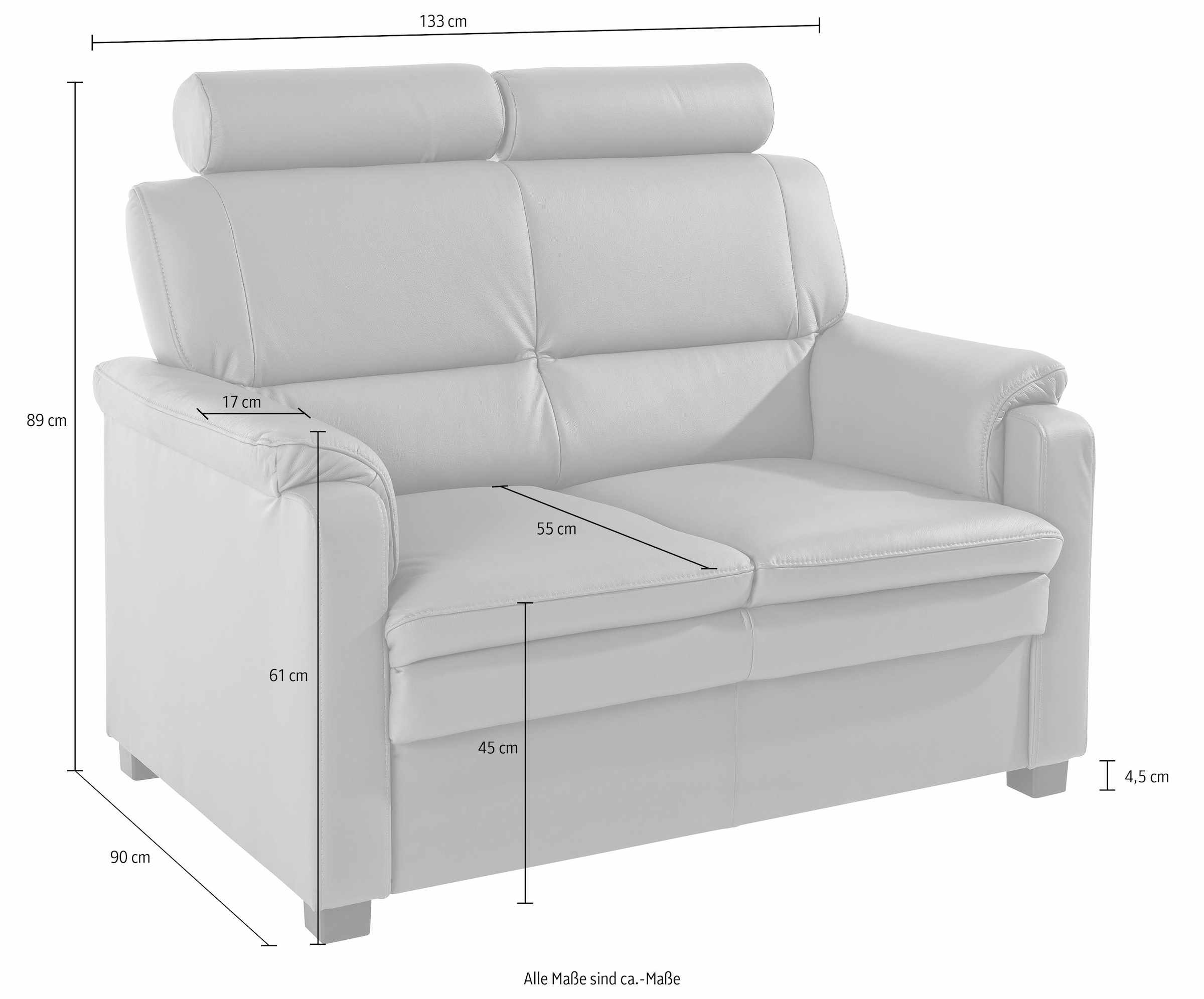 sit&more 2-Sitzer »Pisa«, mit Federkern