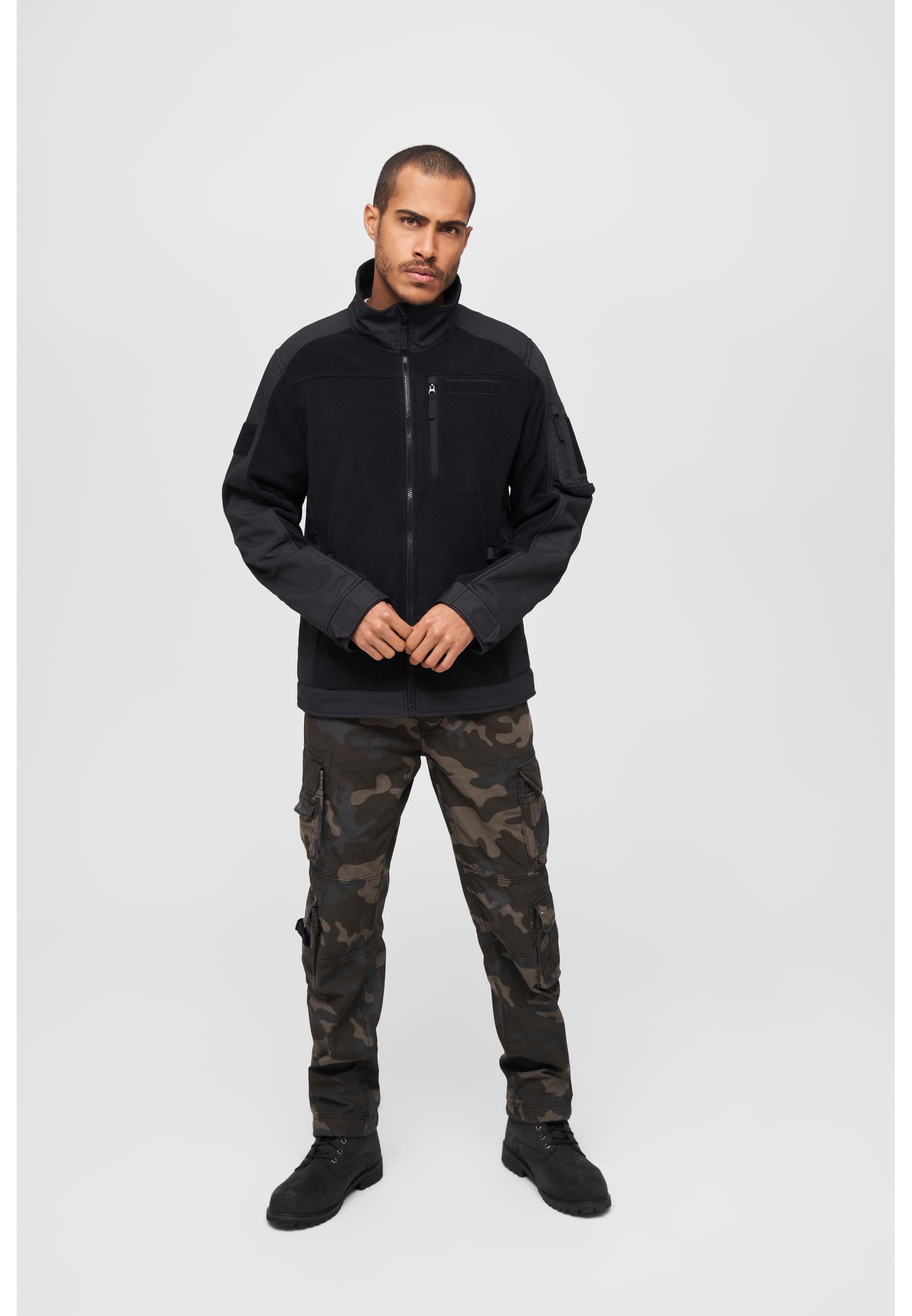 Brandit Allwetterjacke »Brandit Herren Fleecejacket Ripstop«, (1 St.), ohne Kapuze